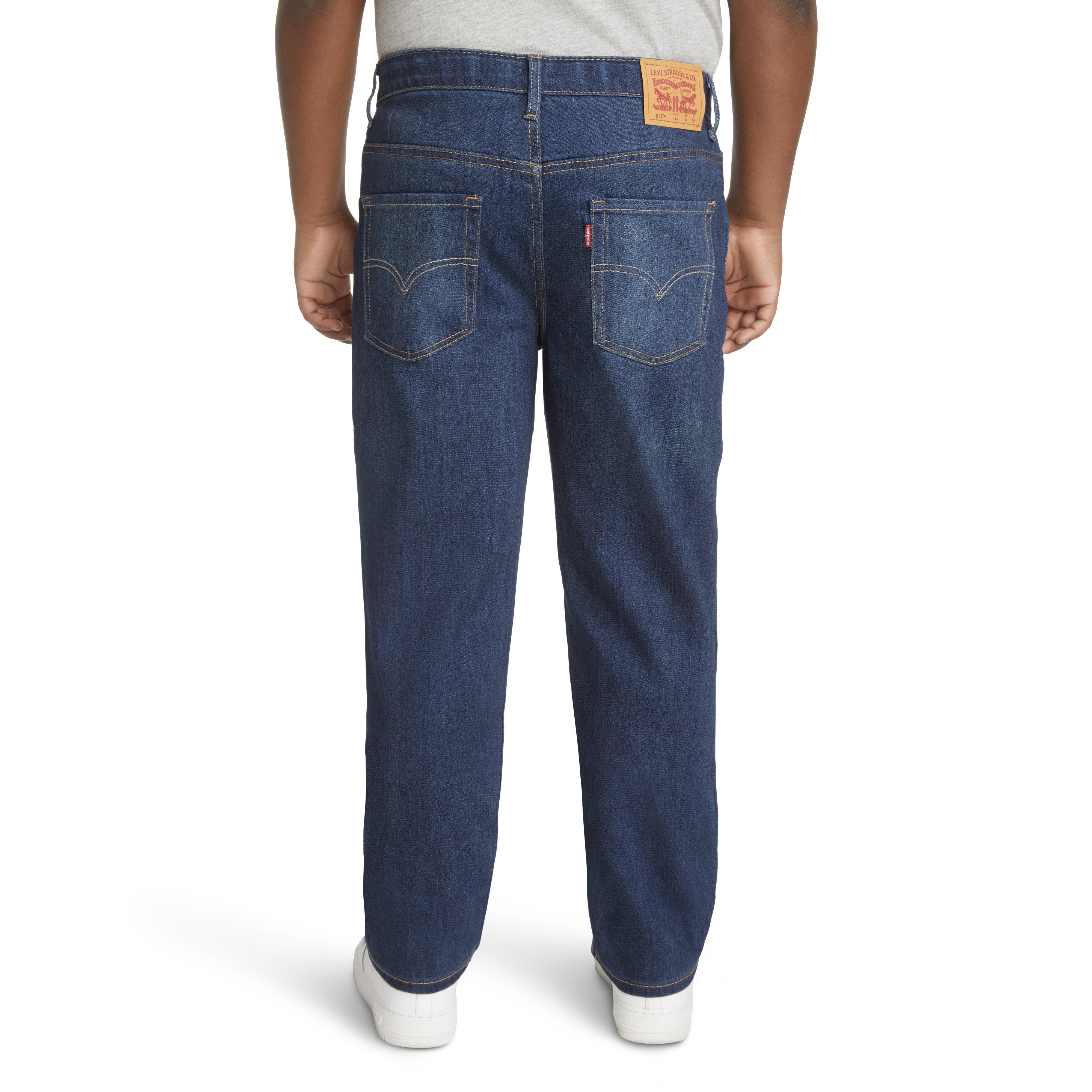 Levi's Big Boys' 511 Eco-Soft Performance Slim Fit Med Wash Resilient Blue Denim Jeans - RESILIENT BLUE Thumbnail View 2