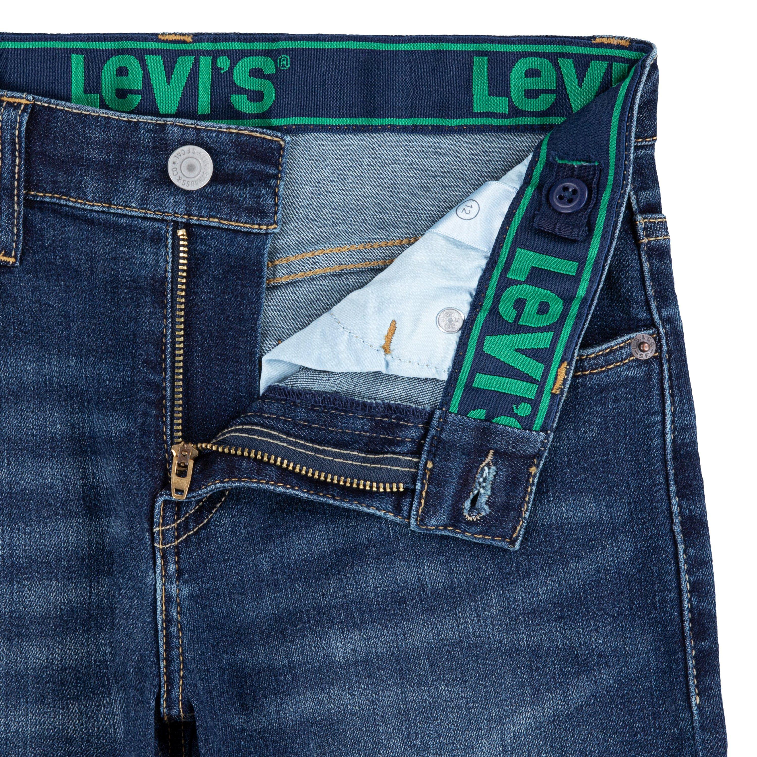 Levi's Big Boys' 511 Eco-Soft Performance Slim Fit Med Wash Resilient Blue Denim Jeans - RESILIENT BLUE Thumbnail View 8