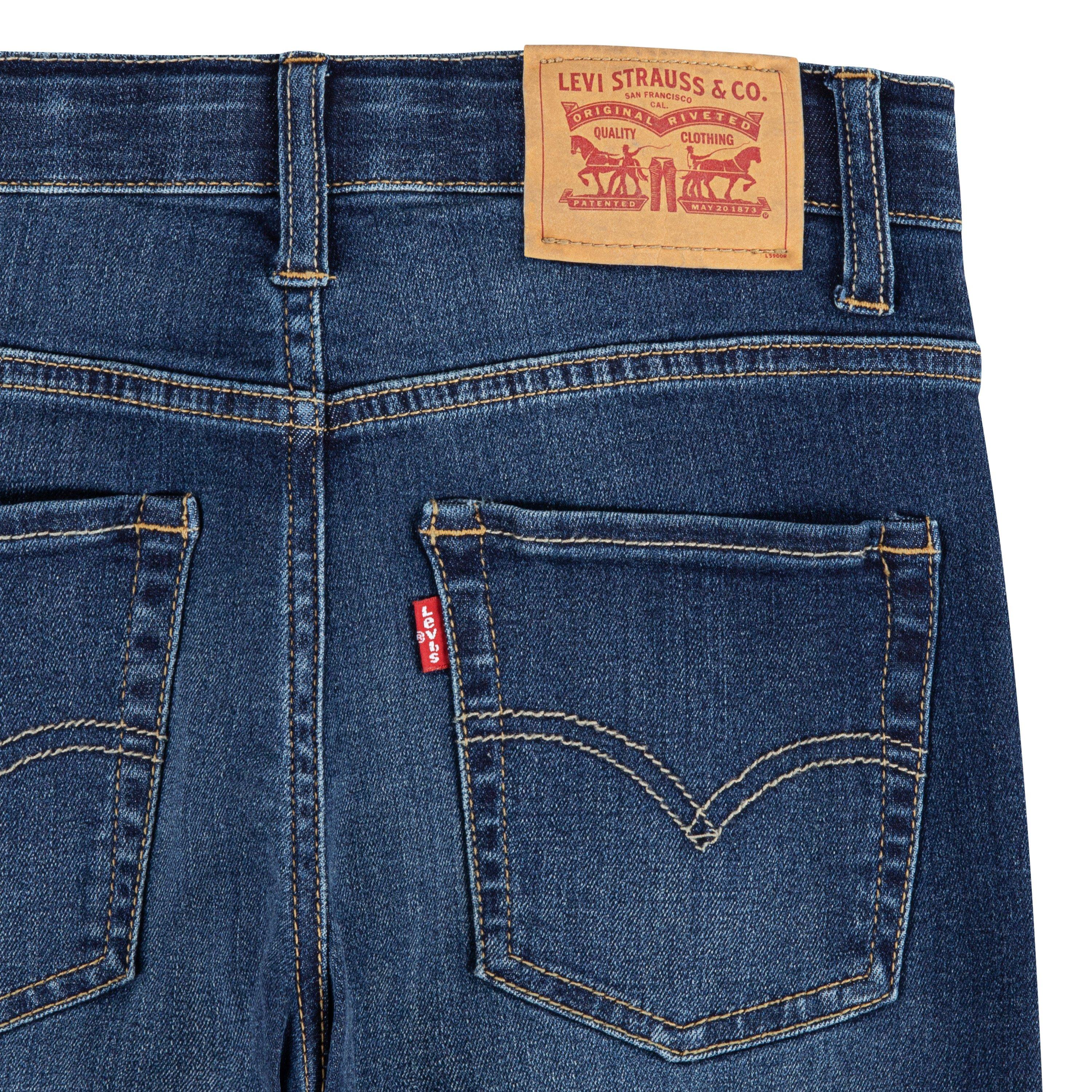 Levi's 511 Eco-Soft Performance Slim Fit Med Wash Big Boys' Resilient Blue Denim Jeans - RESILIENT BLUE Thumbnail View 9