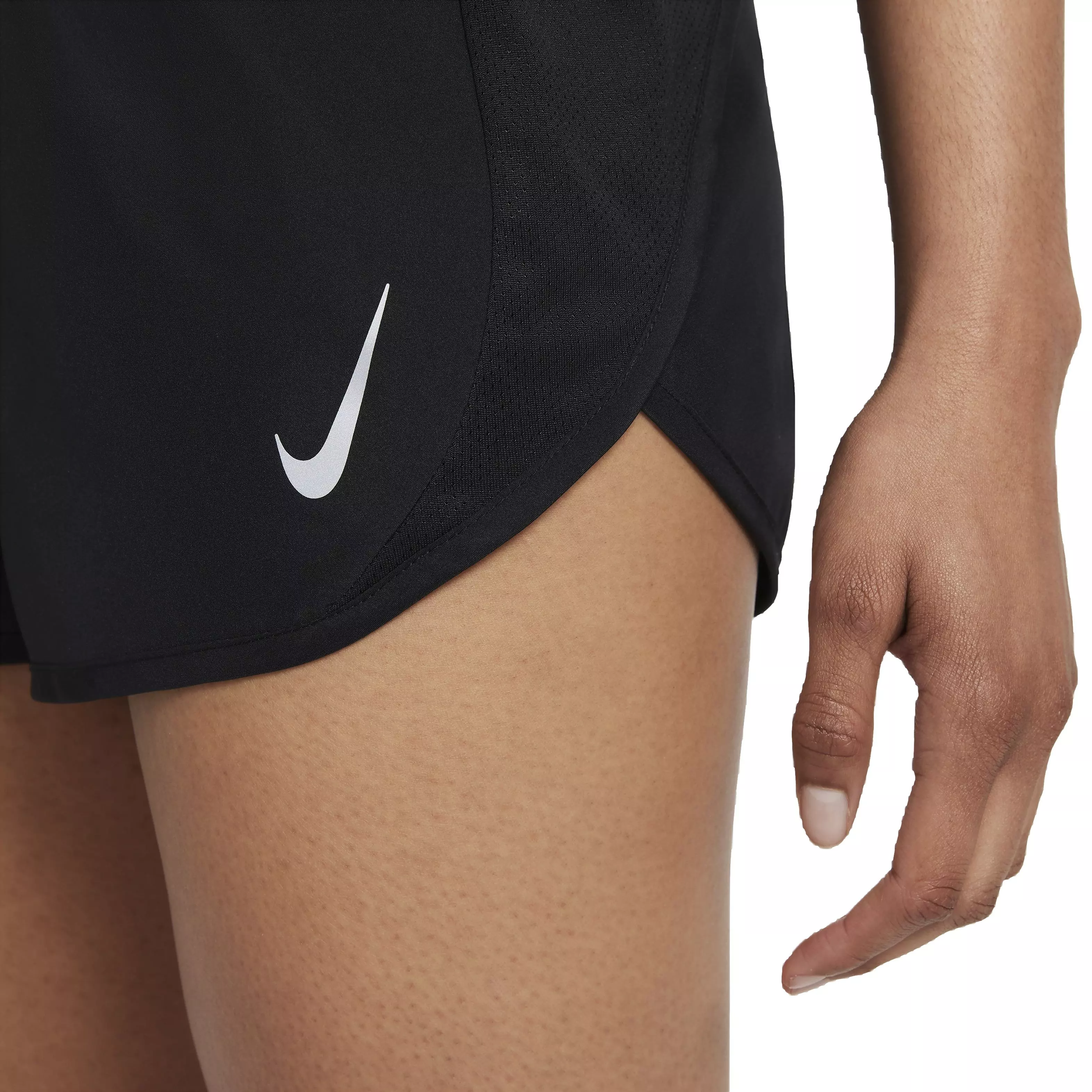 Nike Women's Fast Dri-FIT Brief-Lined Tempo Running Shorts - BLACK