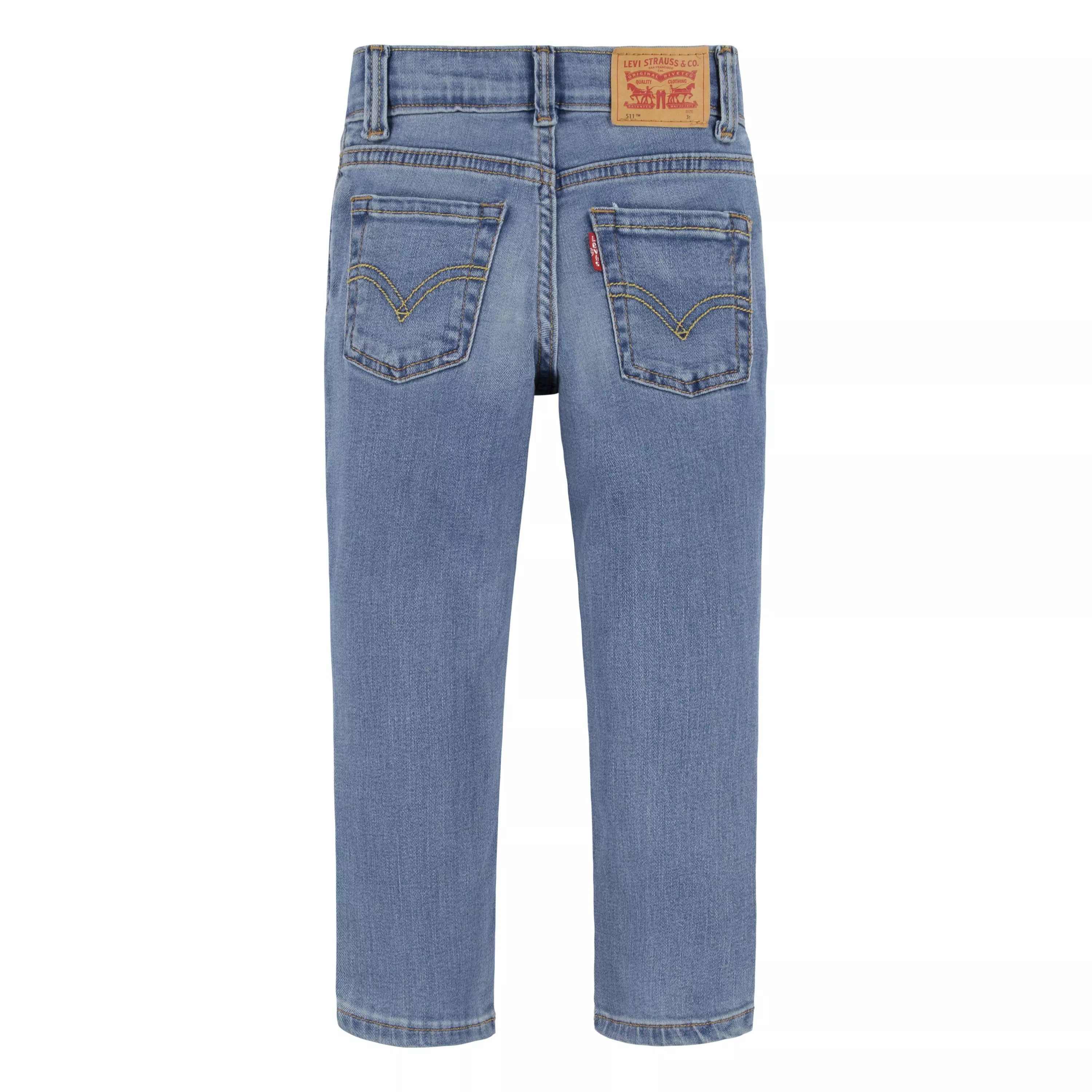 Levi's 511 Eco-Soft Performance Slim Fit Lt Wash Toddler Boys' Blue Denim Jeans - BLUE