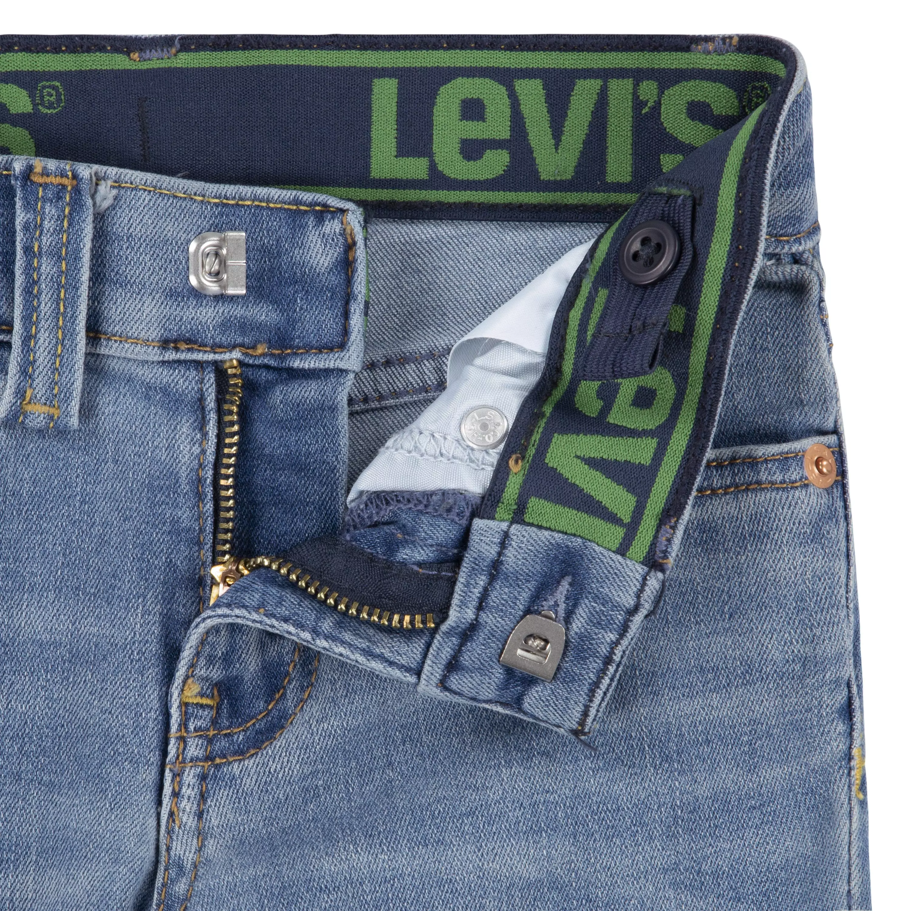 Levi's Toddler Boys' 511 Eco-Soft Performance Slim Fit Lt Wash Blue Denim Jeans - BLUE