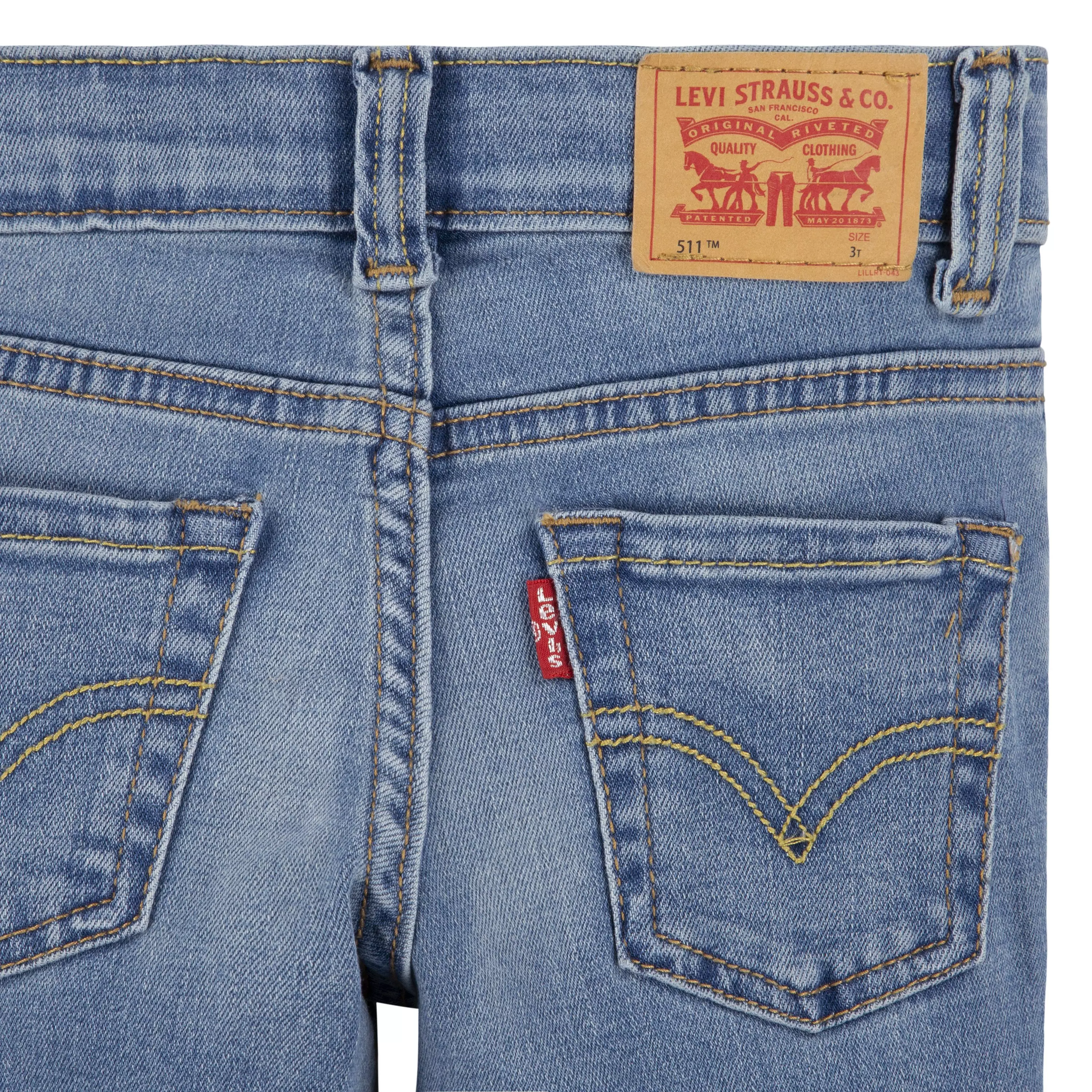 Levi's 511 Eco-Soft Performance Slim Fit Lt Wash Toddler Boys' Blue Denim Jeans - BLUE