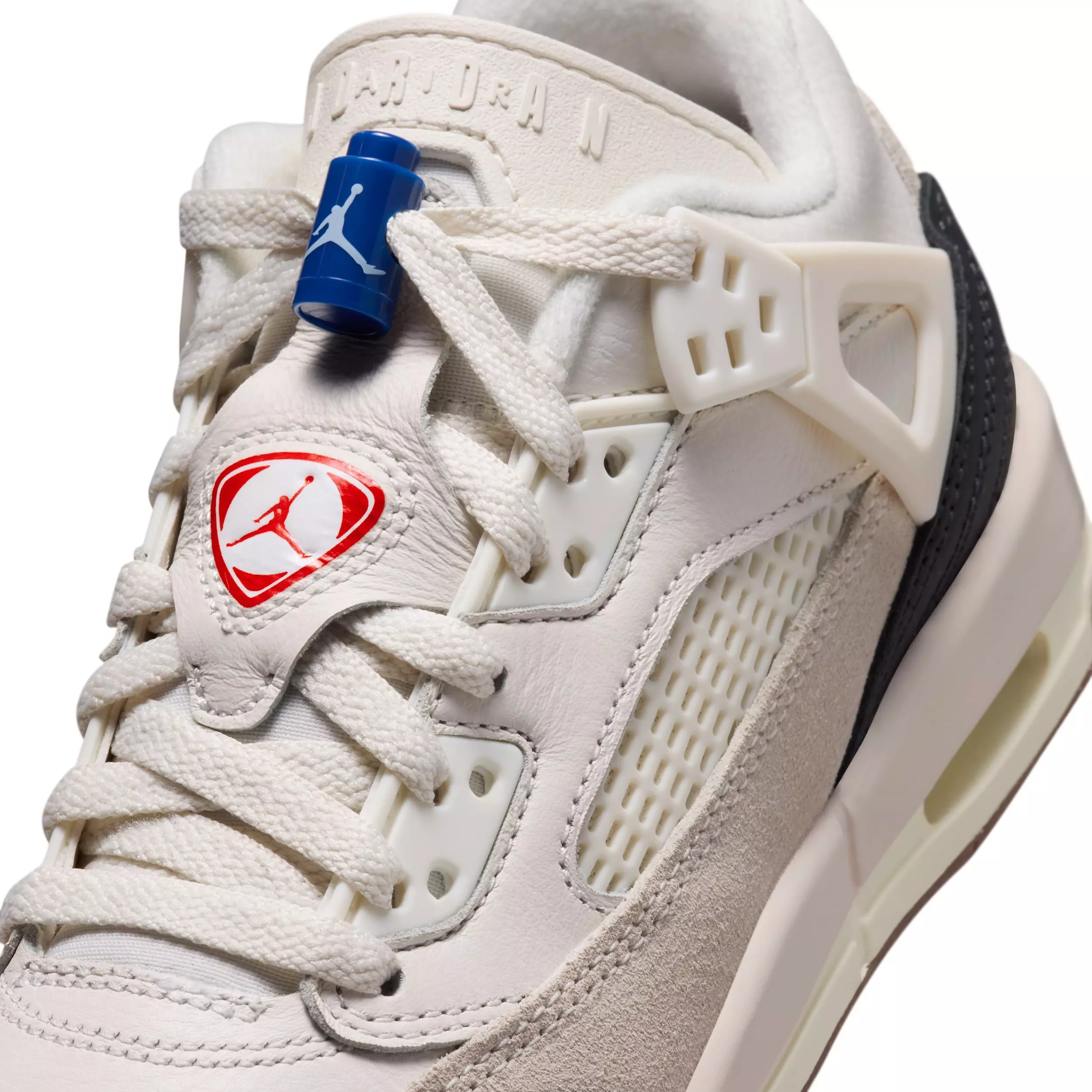 Jordan Spizike Low "Phantom/Sail/Old Royal/University Red" Grade School Boys' Shoe - PHANTOM/SAIL/ROYAL/RED