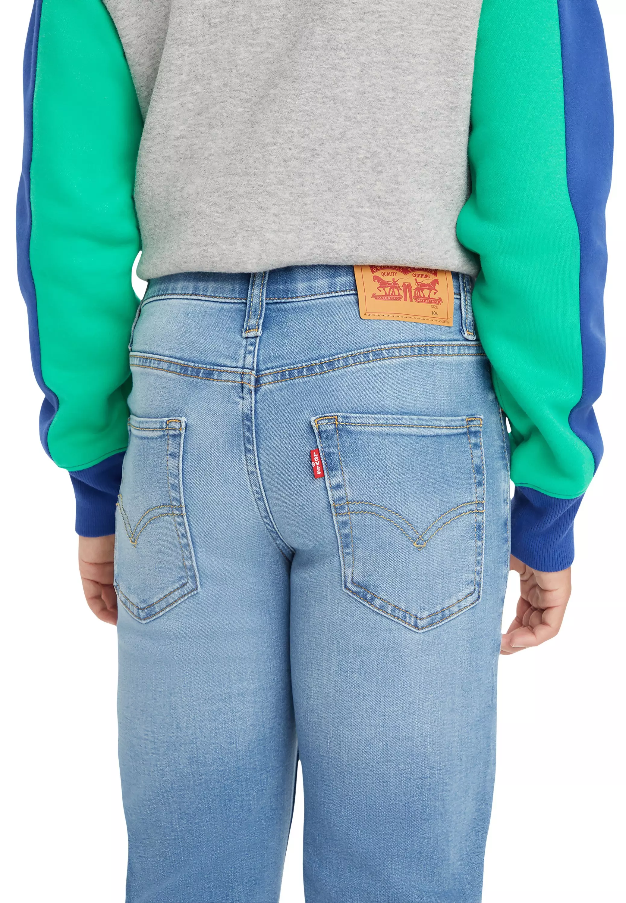 Levi's 511 Eco-Soft Performance Slim Fit Lt Wash Big Boys' Blue Denim Jeans - BLUE