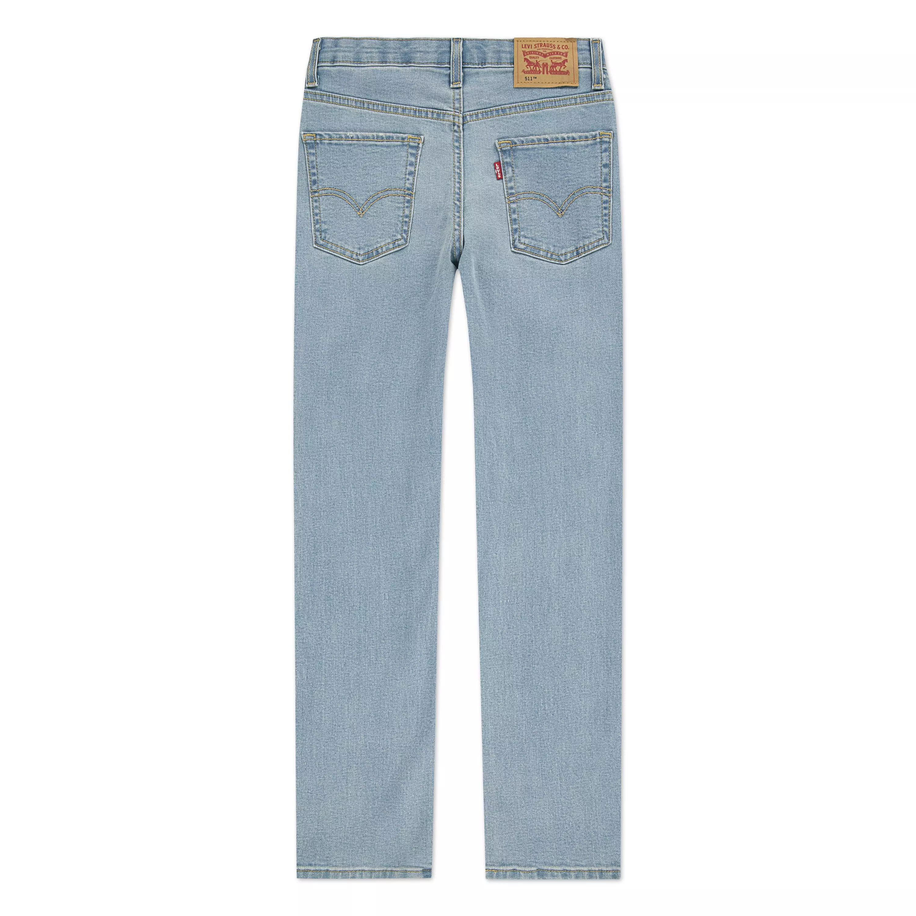 Levi's 511 Eco-Soft Performance Slim Fit Light Wash Big Boys' Blue Denim Jeans - BLUE