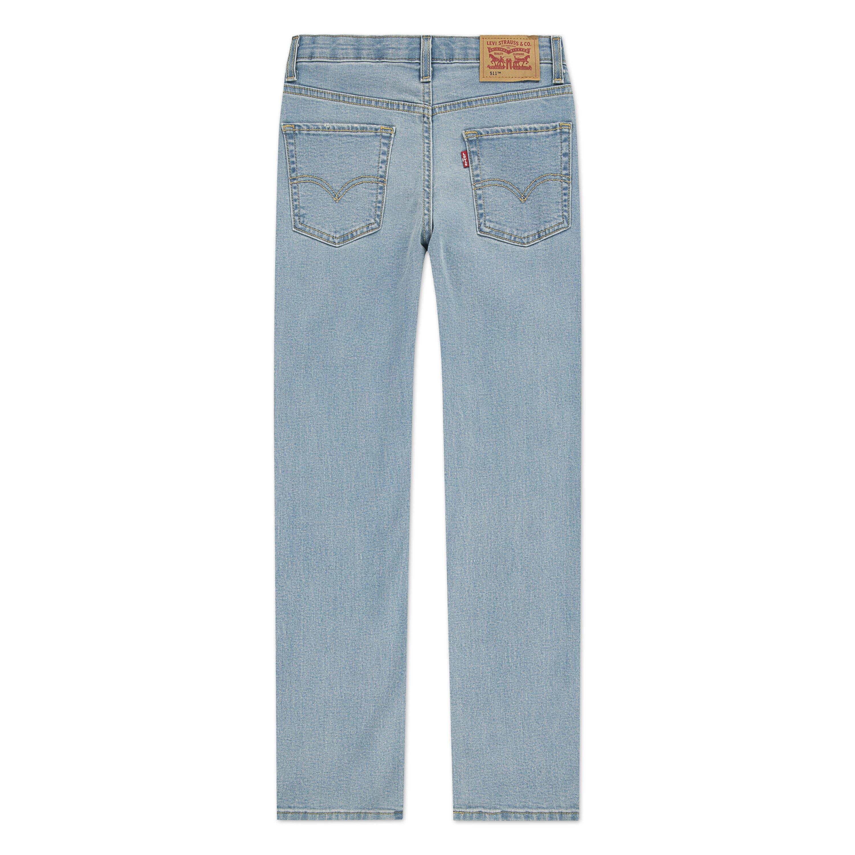Levi's 511 Eco-Soft Performance Slim Fit Lt Wash Big Boys' Blue Denim Jeans - BLUE Thumbnail View 5