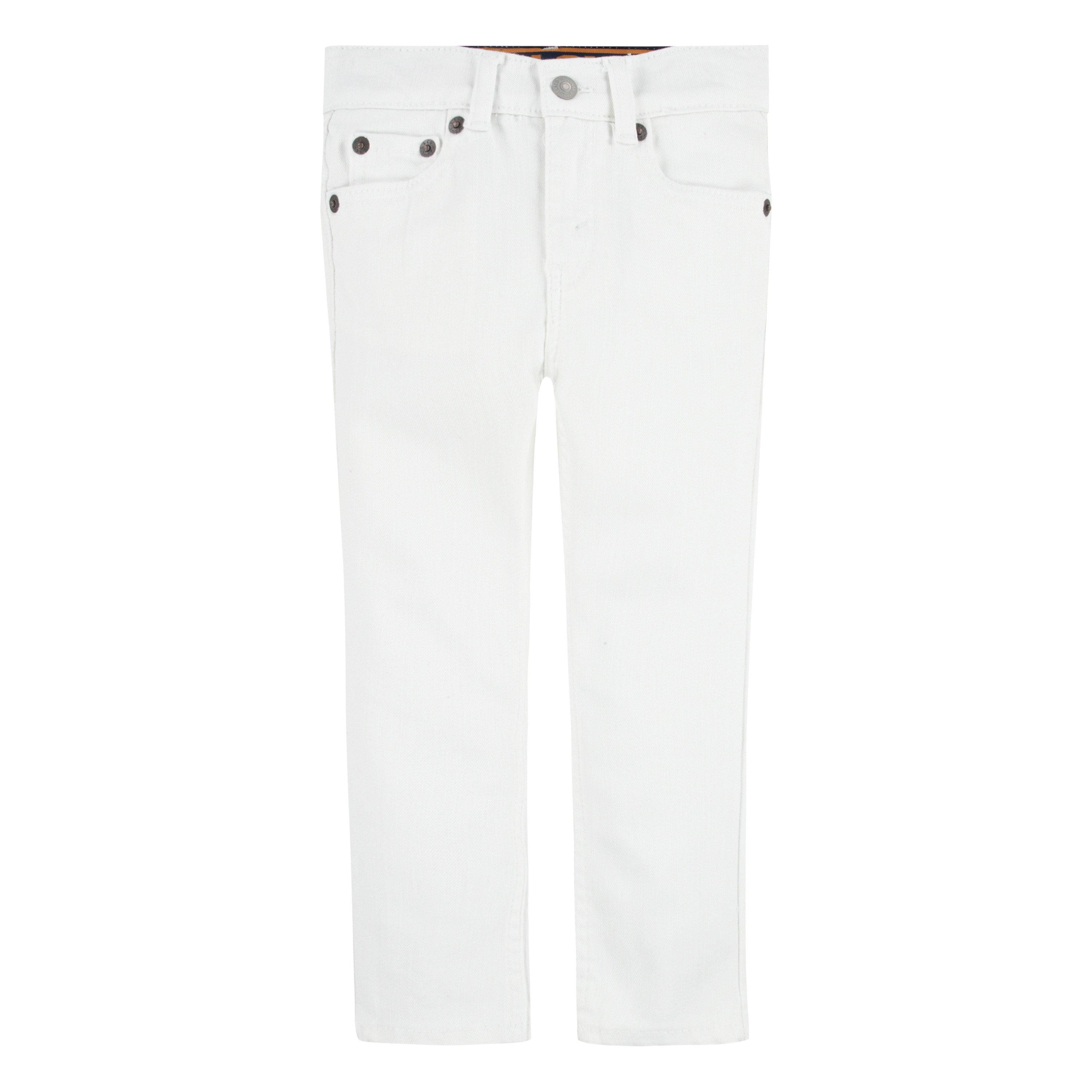 Levi's 510 Eco Performance Skinny Fit White Wash Toddler Boys' White Denim Jeans - WHITE Thumbnail View 8