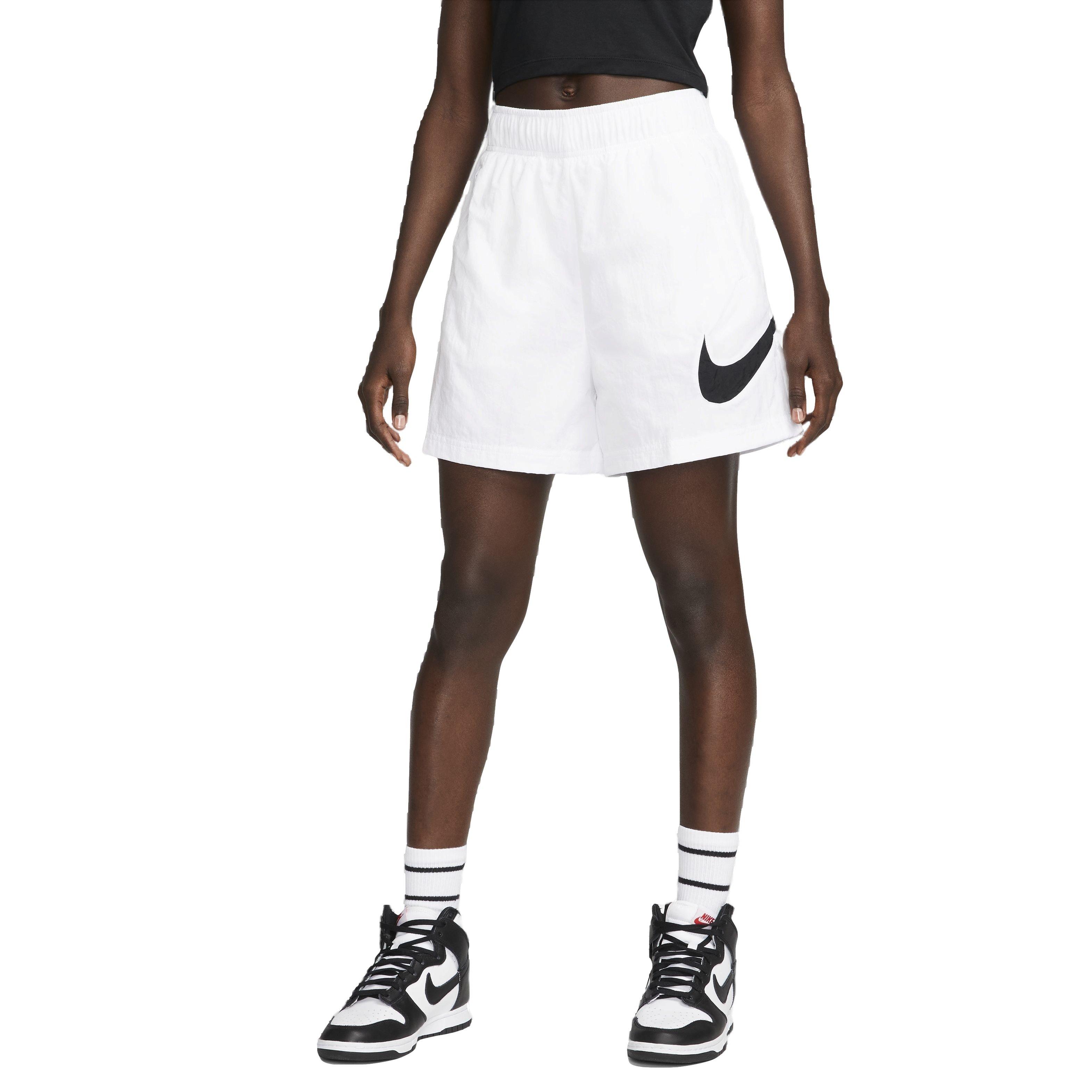 Nike Women's Sportswear Essential High Rise Woven Shorts - WHITE Thumbnail View 1