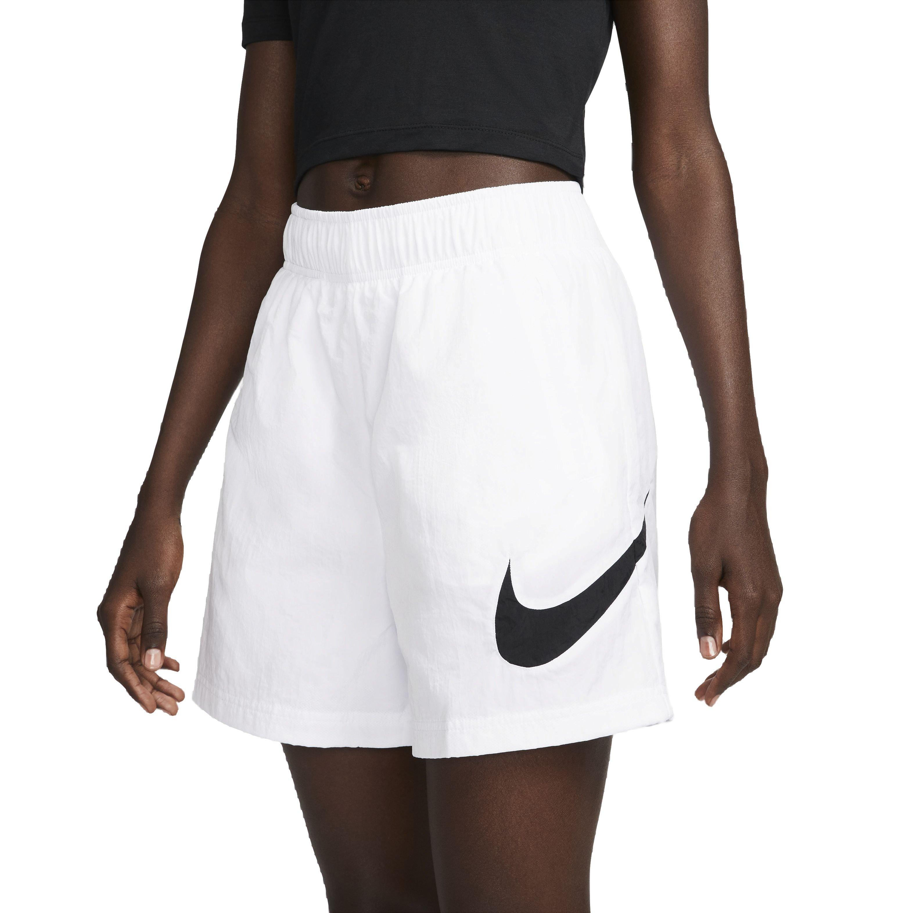 Nike Women's Sportswear Essential High Rise Woven Shorts - WHITE Thumbnail View 2