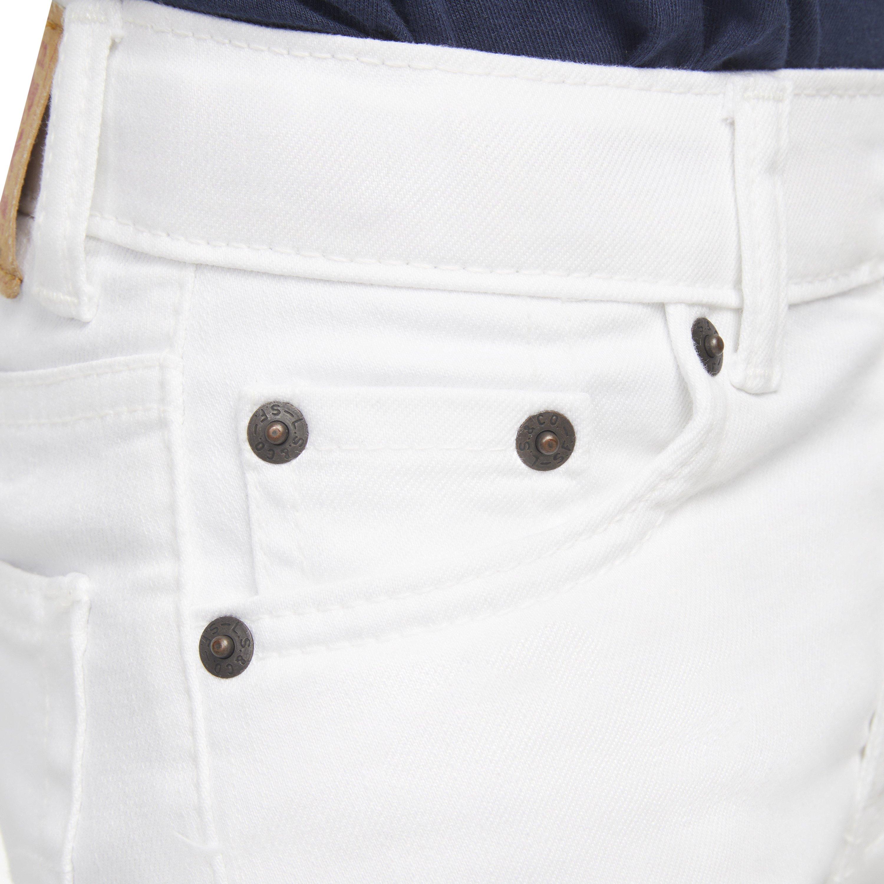 Levi's 510 Eco Performance Skinny Fit White Wash Little Boys' White Denim Jeans - WHITE Thumbnail View 5