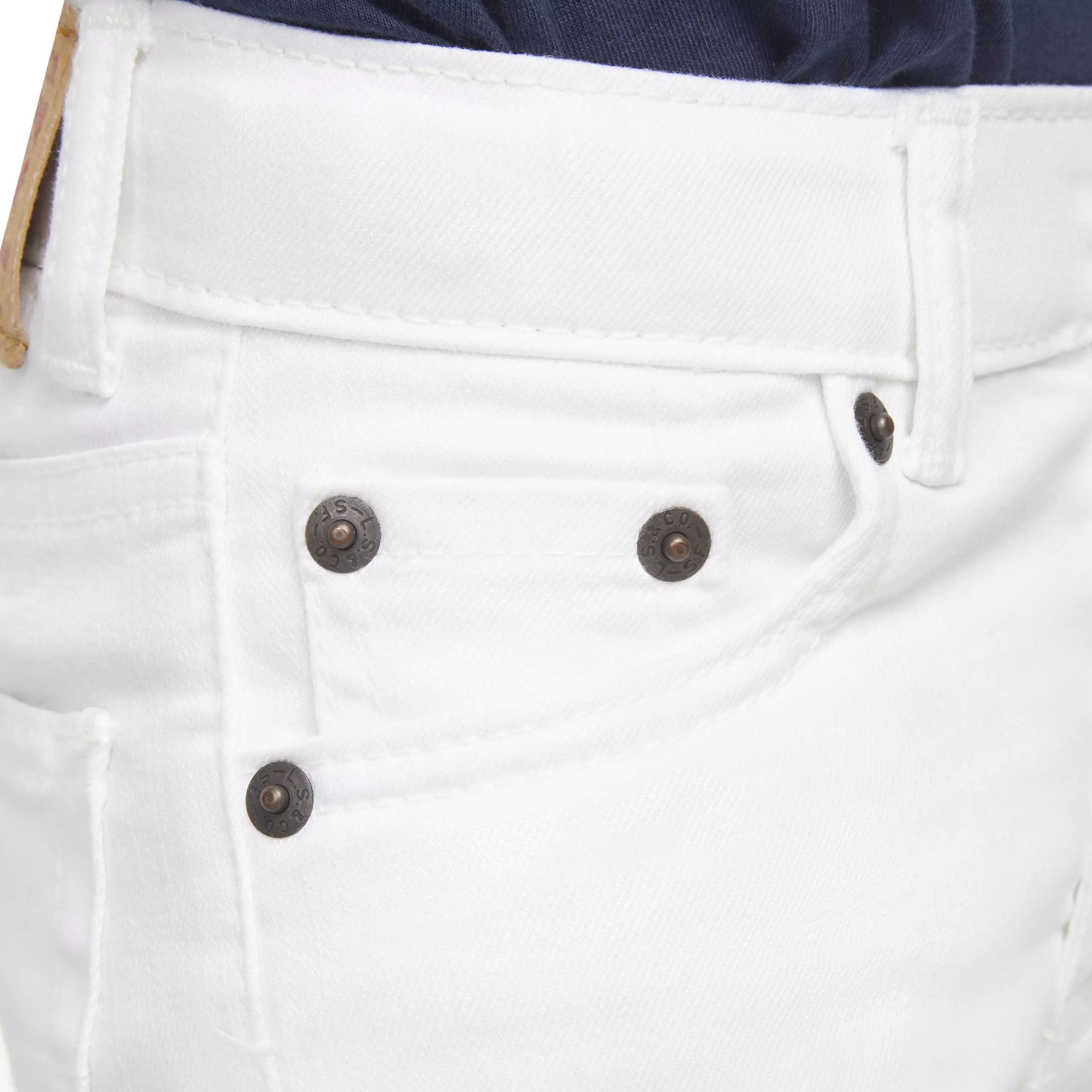 Levi's 510 Eco Performance Skinny Fit White Wash Little Boys' White Denim Jeans - WHITE