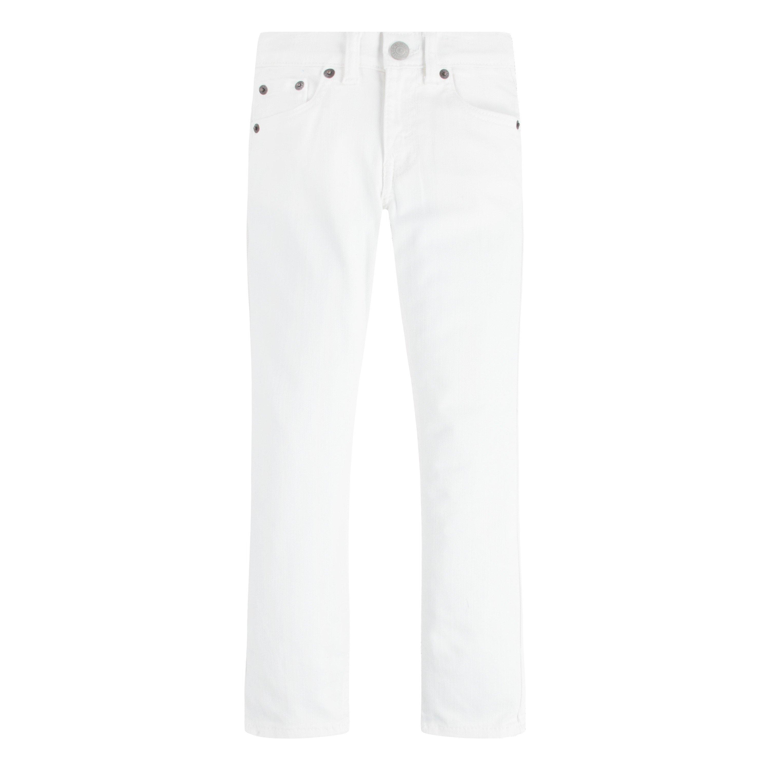 Levi's 510 Eco Performance Skinny Fit White Wash Little Boys' White Denim Jeans