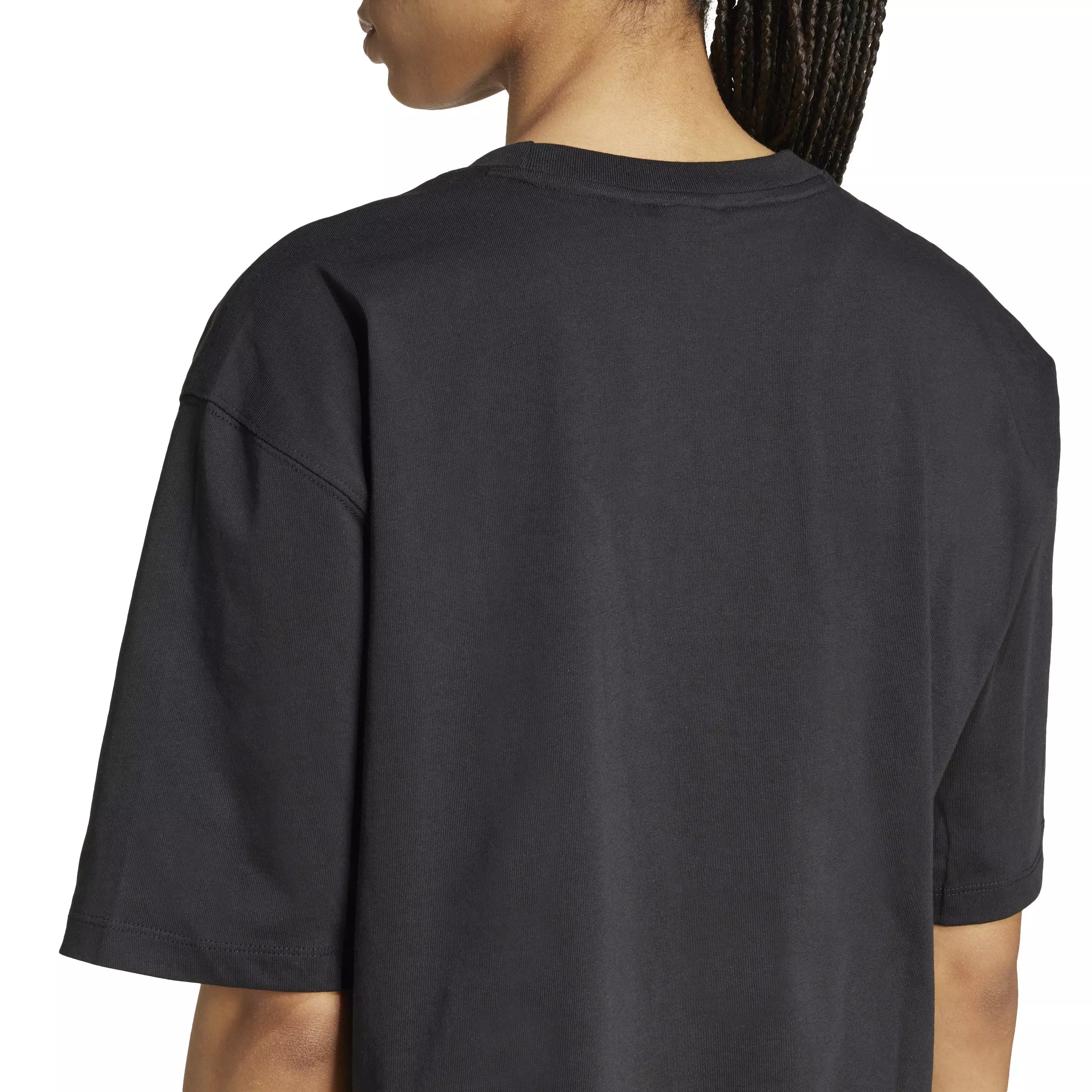 adidas Originals Women's Essentials Crop T-Shirt -Black - BLACK
