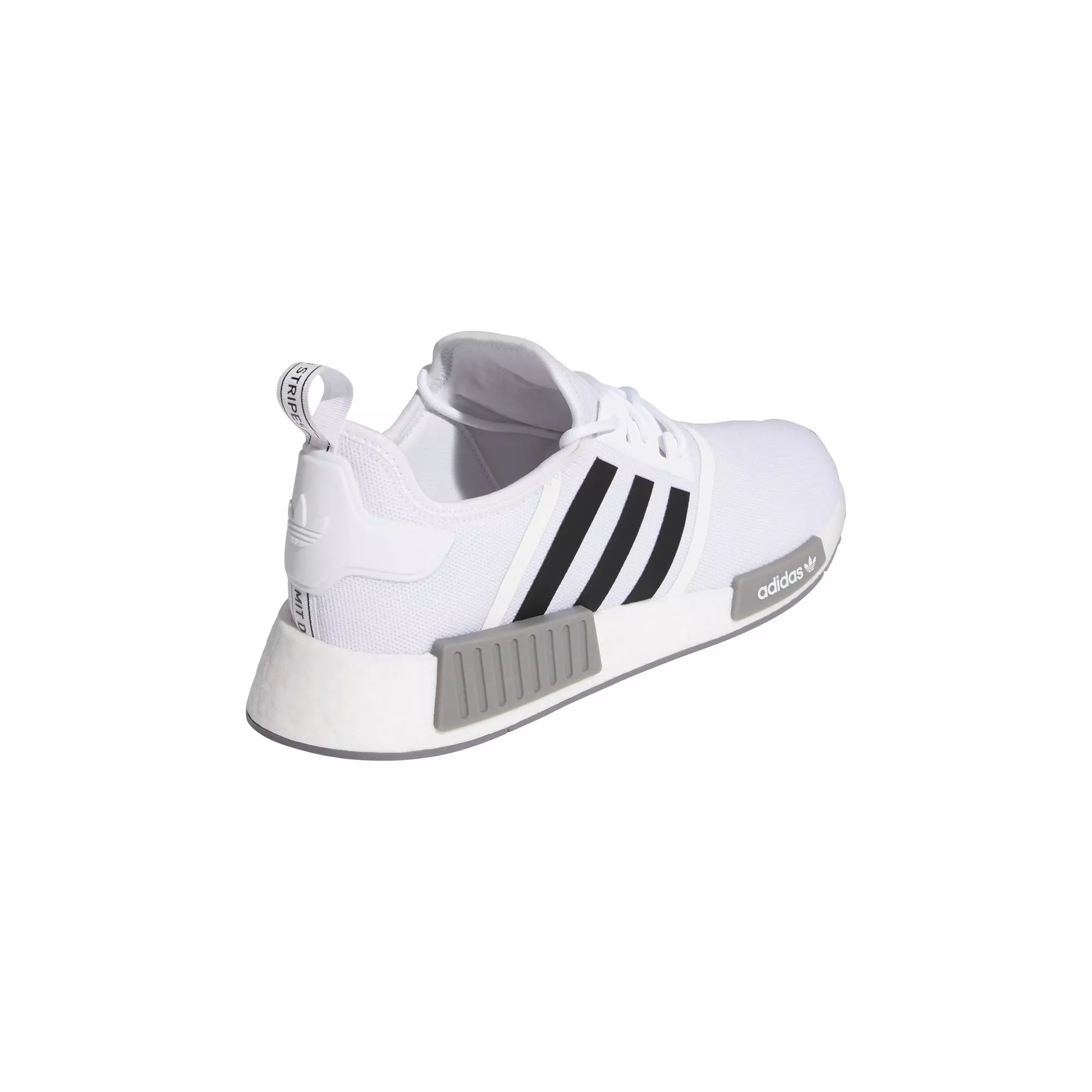 adidas Originals NMD_R1 Primeblue "Ftwr White/Core Black/Grey Three" Grade School Boys' Shoe - WHITE/BLACK/GREY