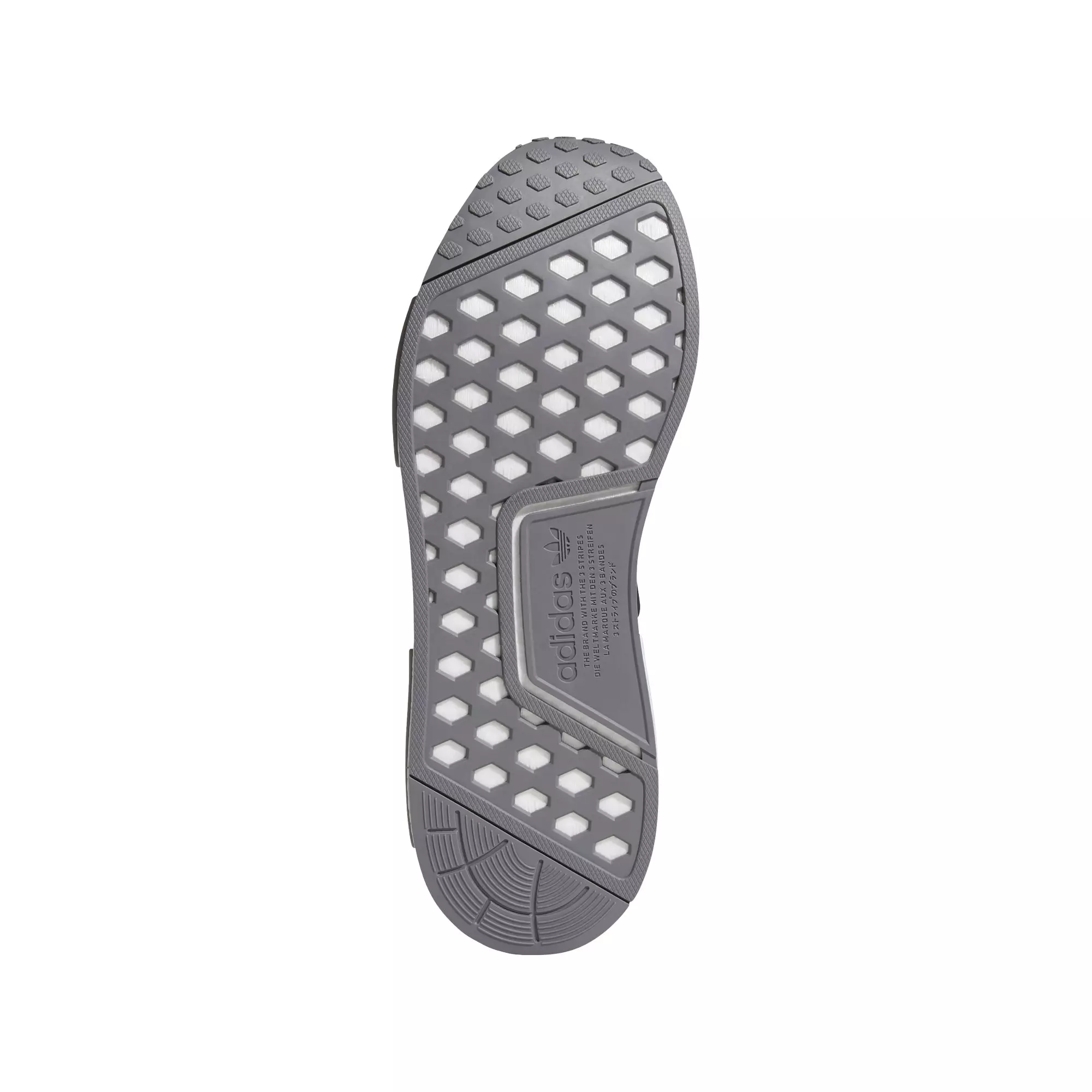 adidas Originals NMD_R1 Primeblue "Ftwr White/Core Black/Grey Three" Grade School Boys' Shoe - WHITE/BLACK/GREY