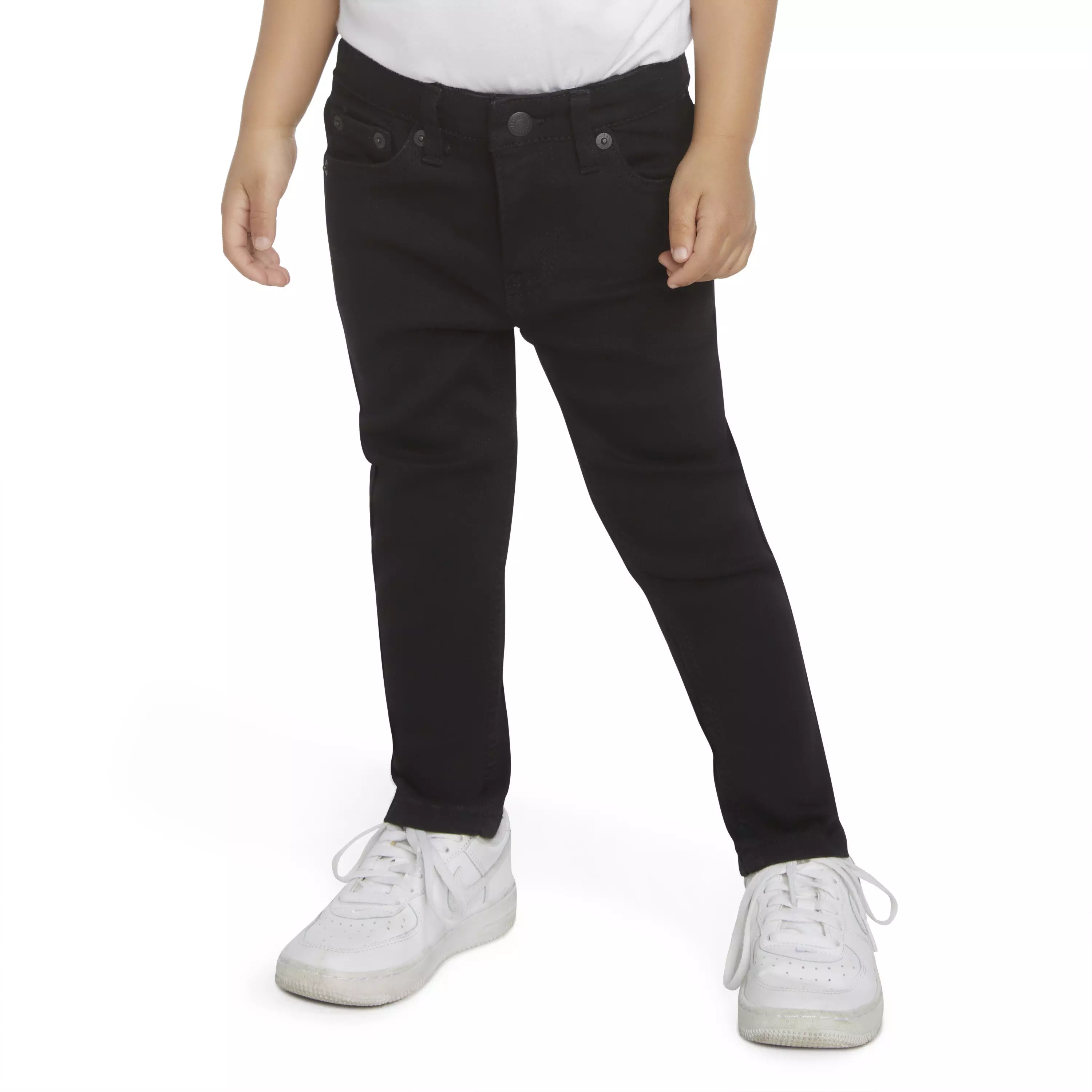 Levi's 510 Eco Performance Skinny Fit Black Wash Toddler Boys' Black Denim Jeans - BLACK