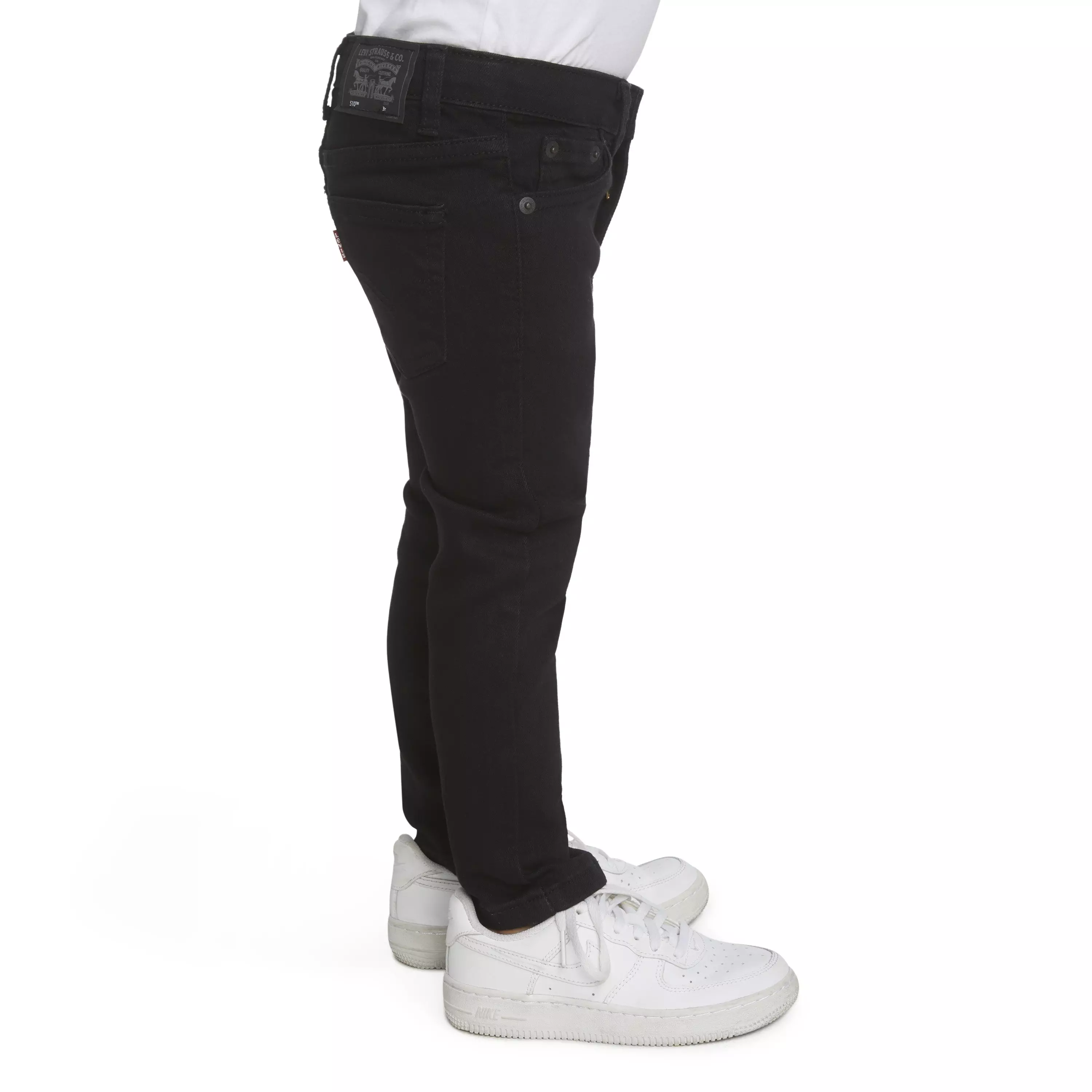 Levi's 510 Eco Performance Skinny Fit Black Wash Toddler Boys' Black Denim Jeans - BLACK