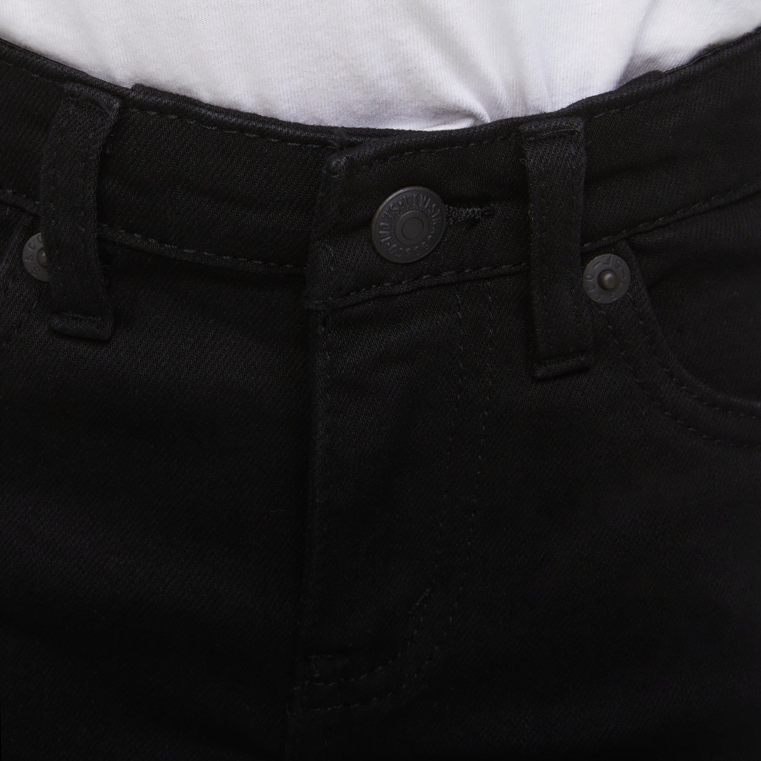 Levi's 510 Eco Performance Skinny Fit Black Wash Toddler Boys' Black Denim Jeans - BLACK Thumbnail View 4