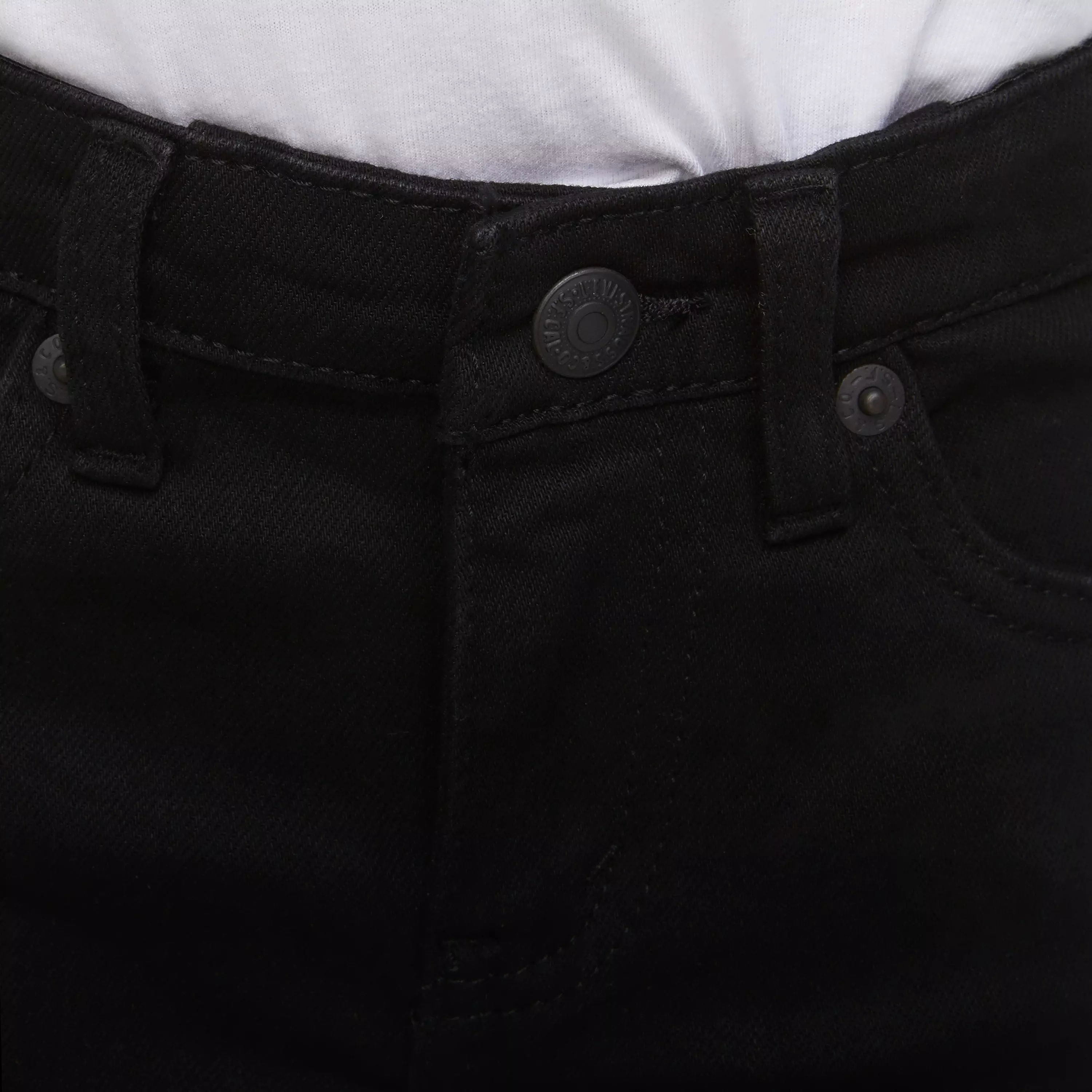 Levi's 510 Eco Performance Skinny Fit Black Wash Toddler Boys' Black Denim Jeans - BLACK