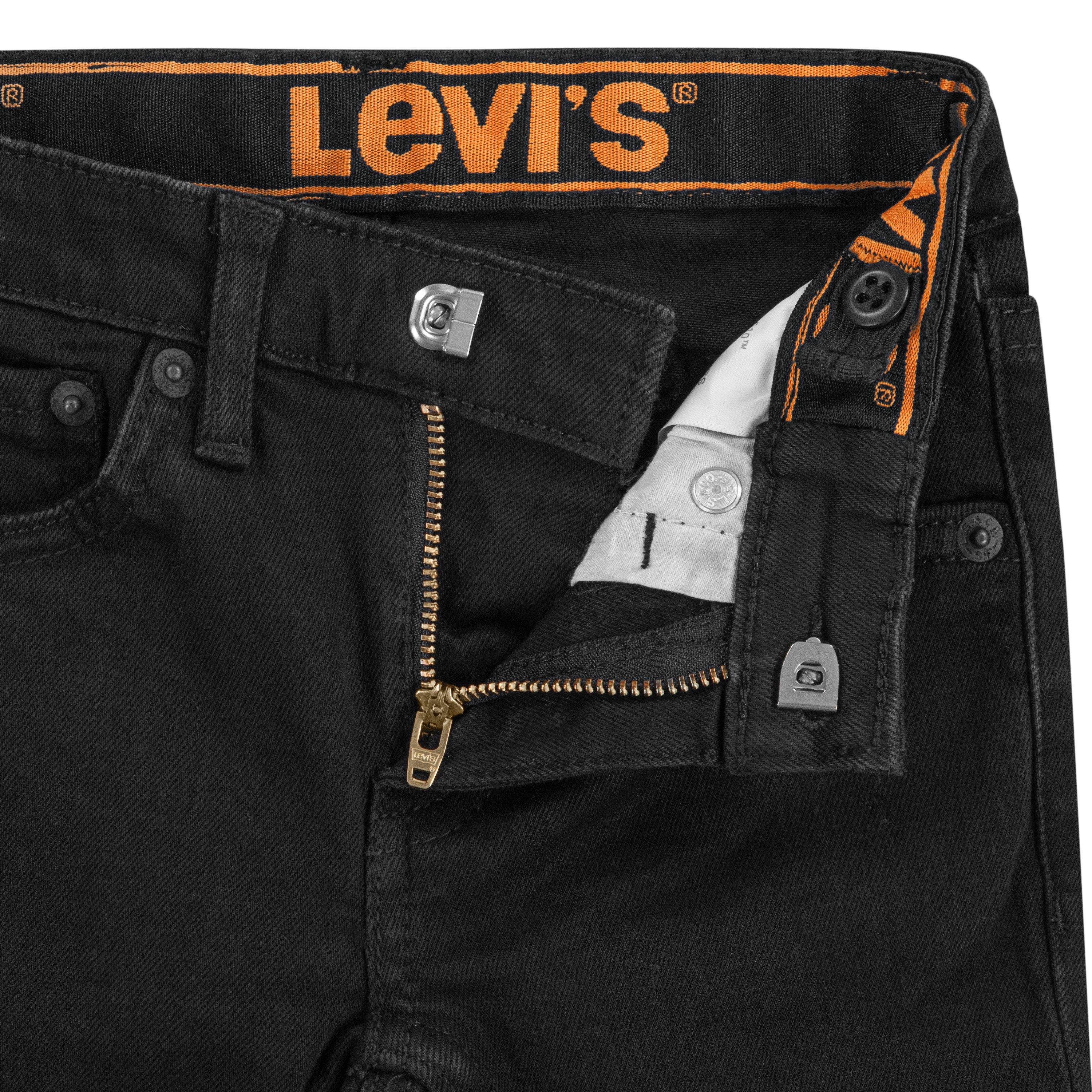 Levi's 510 Eco Performance Skinny Fit Black Wash Toddler Boys' Black Denim Jeans