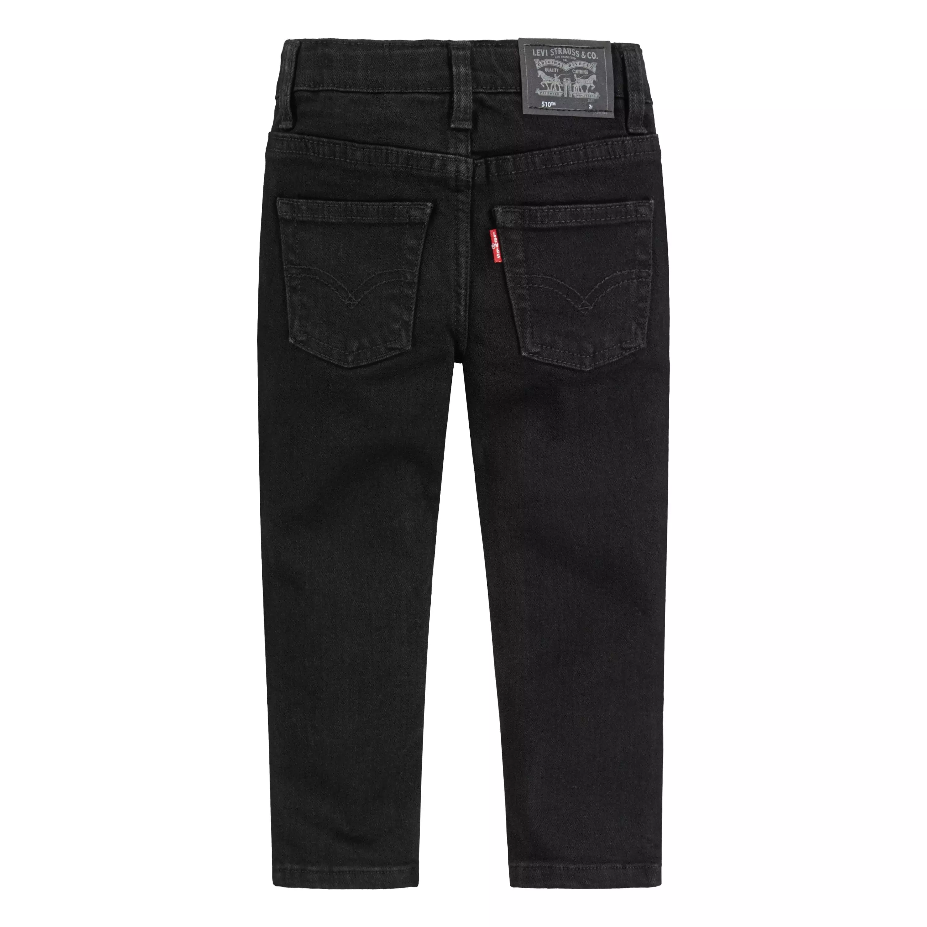 Levi's 510 Eco Performance Skinny Fit Black Wash Toddler Boys' Black Denim Jeans - BLACK