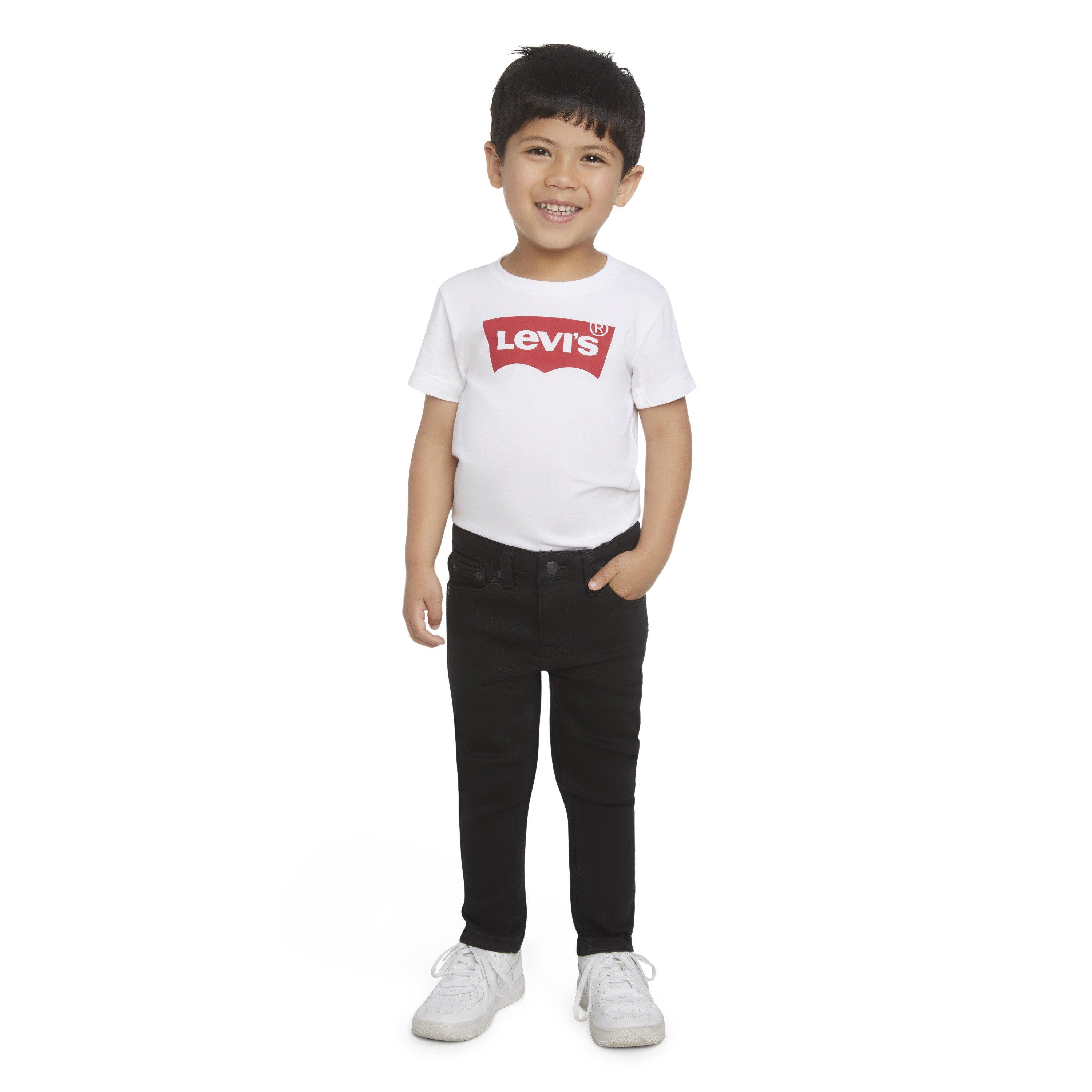 Levi's 510 Eco Performance Skinny Fit Black Wash Toddler Boys' Black Denim Jeans - BLACK Thumbnail View 9