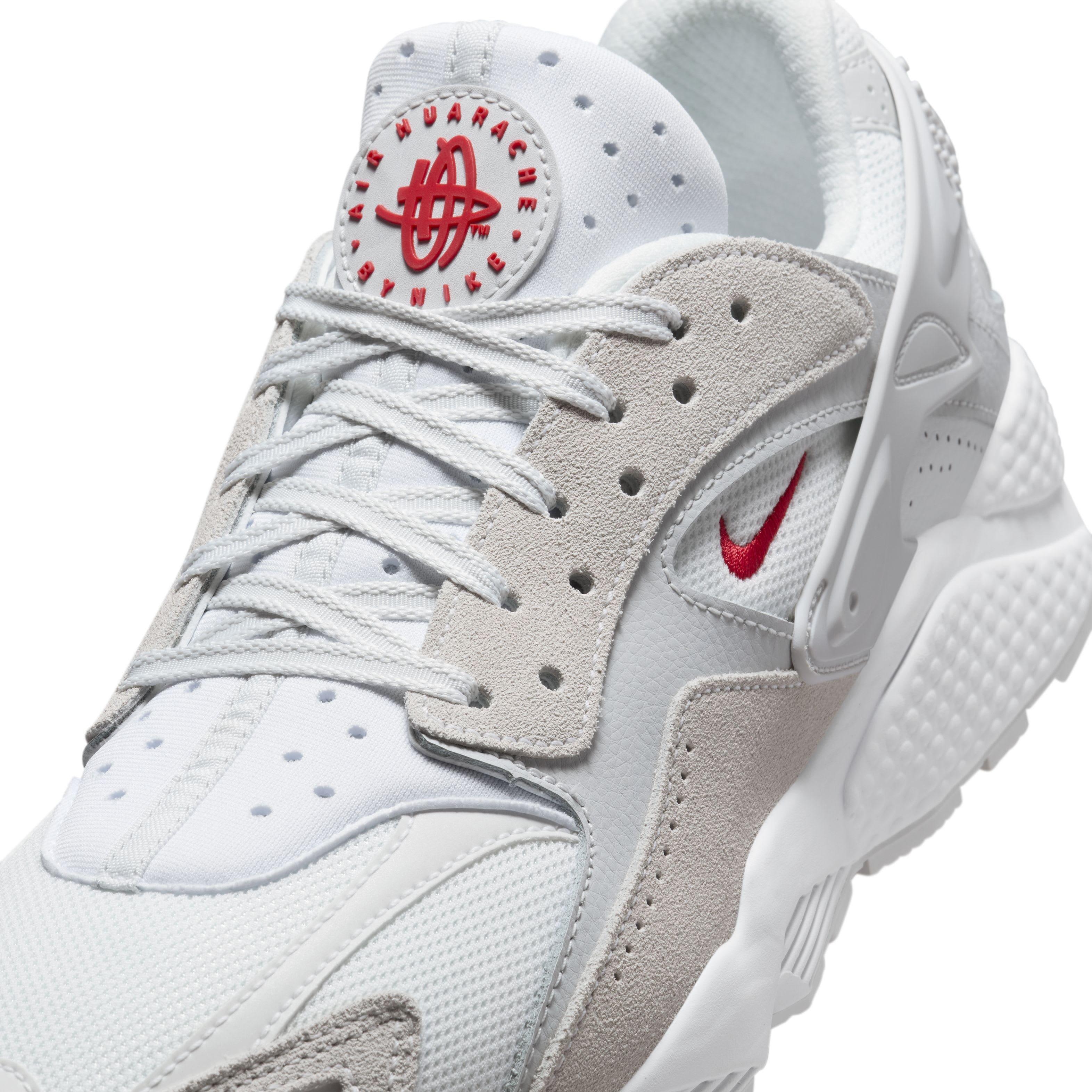 Nike Air Huarache Runner Summit White Photon Dust White University Red Men s Shoe Hibbett