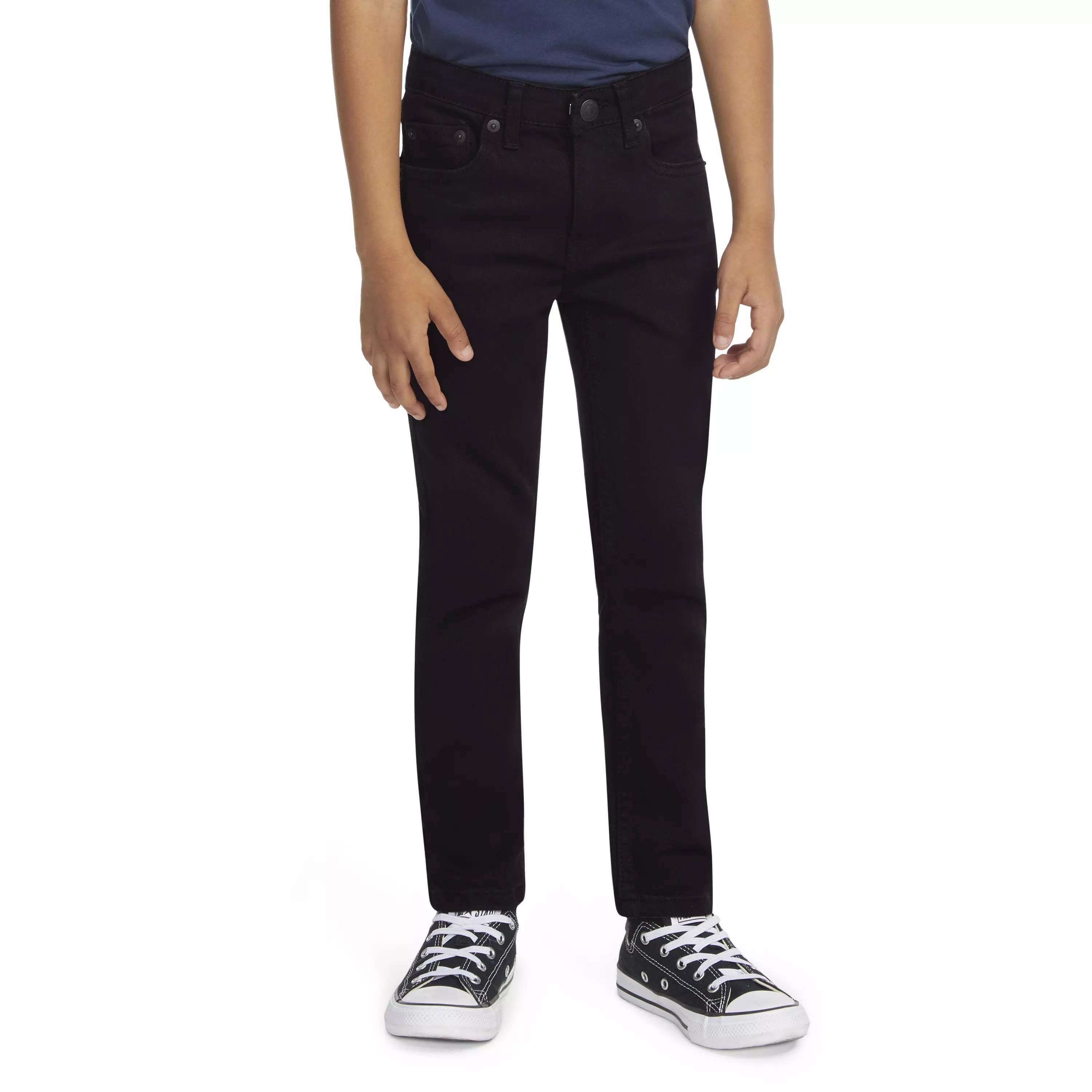 Levi's 510 Eco Performance Skinny Fit Black Wash Little Boys' Black Denim Jeans - BLACK
