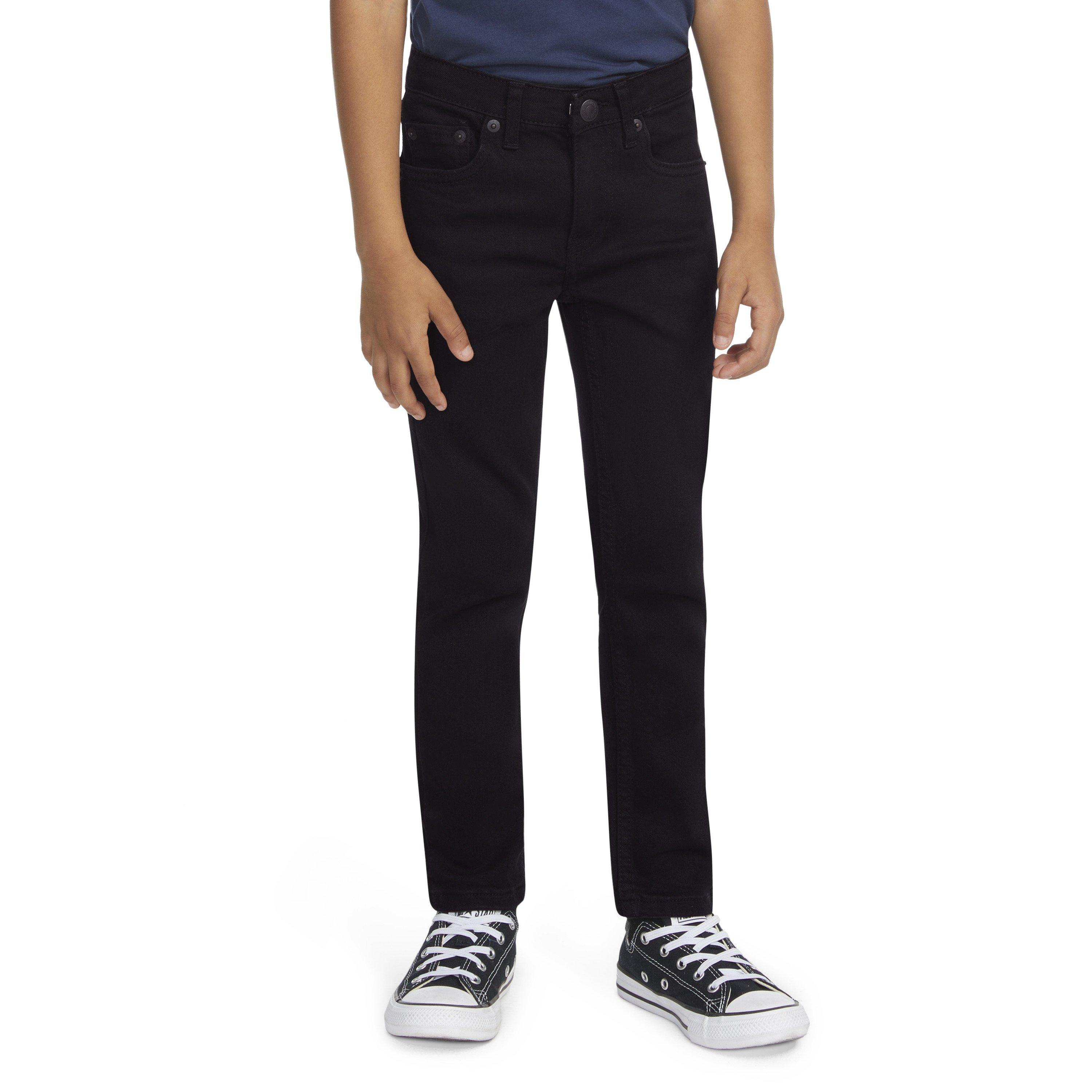 Levi's 510 Eco Performance Skinny Fit Black Wash Little Boys' Denim Jeans - Black - BLACK Thumbnail View 1