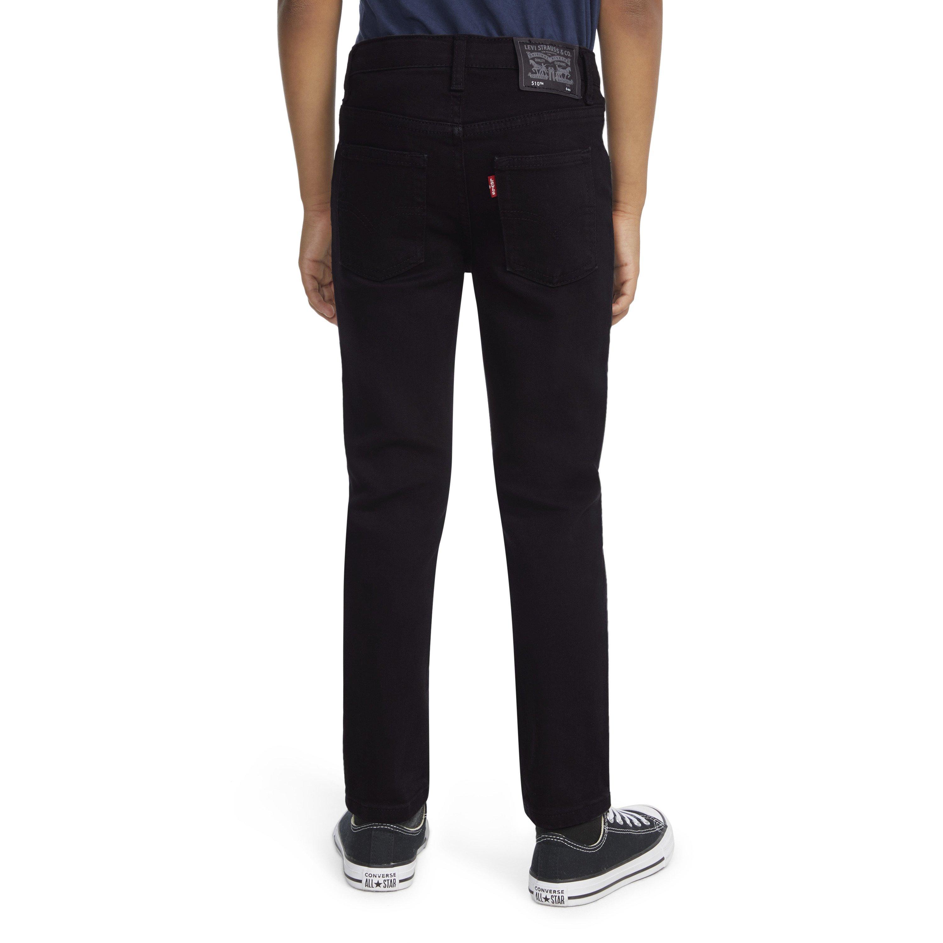 Levi's 510 Eco Performance Skinny Fit Black Wash Little Boys' Black Denim Jeans - BLACK Thumbnail View 2