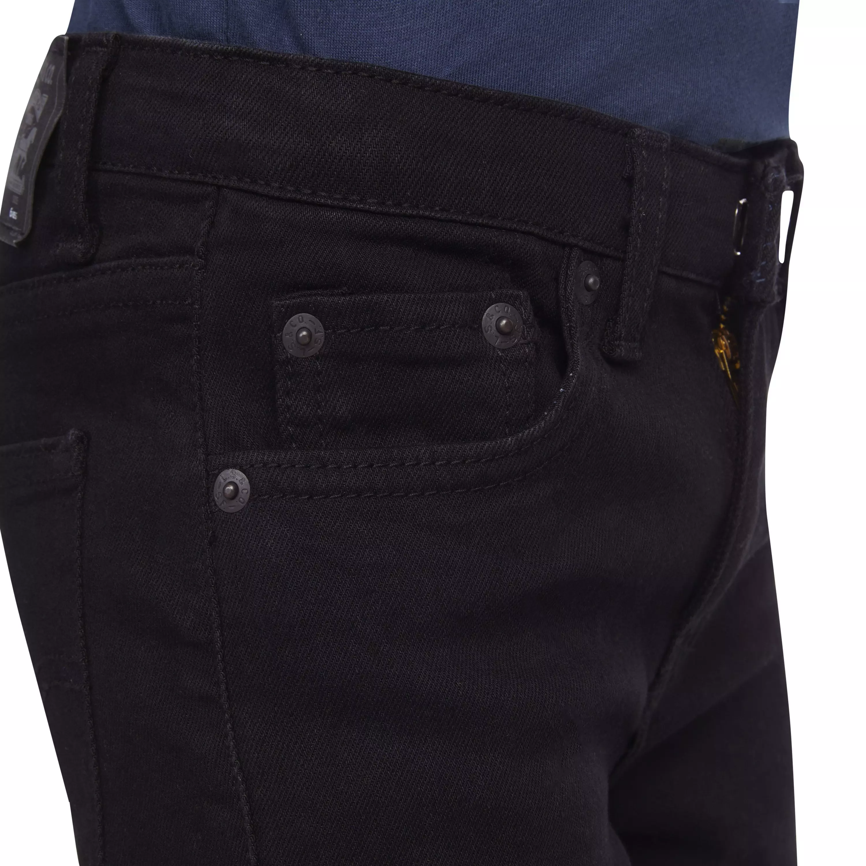 Levi's 510 Eco Performance Skinny Fit Black Wash Little Boys' Black Denim Jeans - BLACK