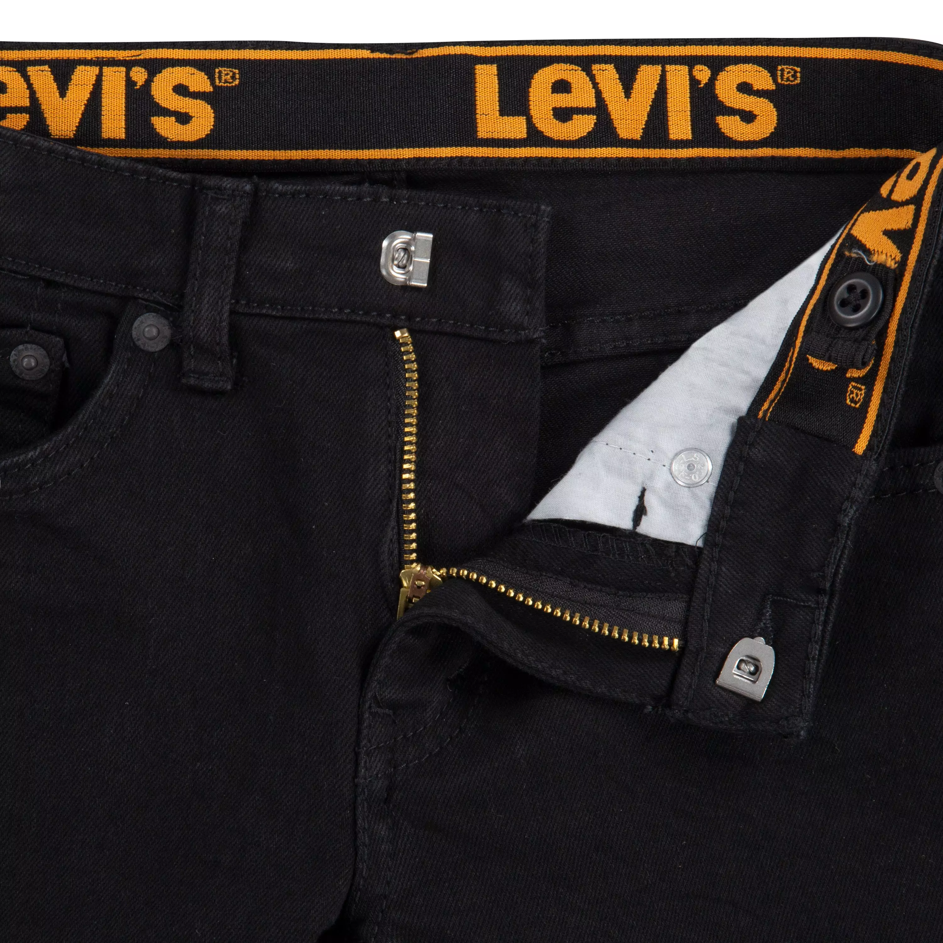 Levi's 510 Eco Performance Skinny Fit Black Wash Little Boys' Black Denim Jeans - BLACK