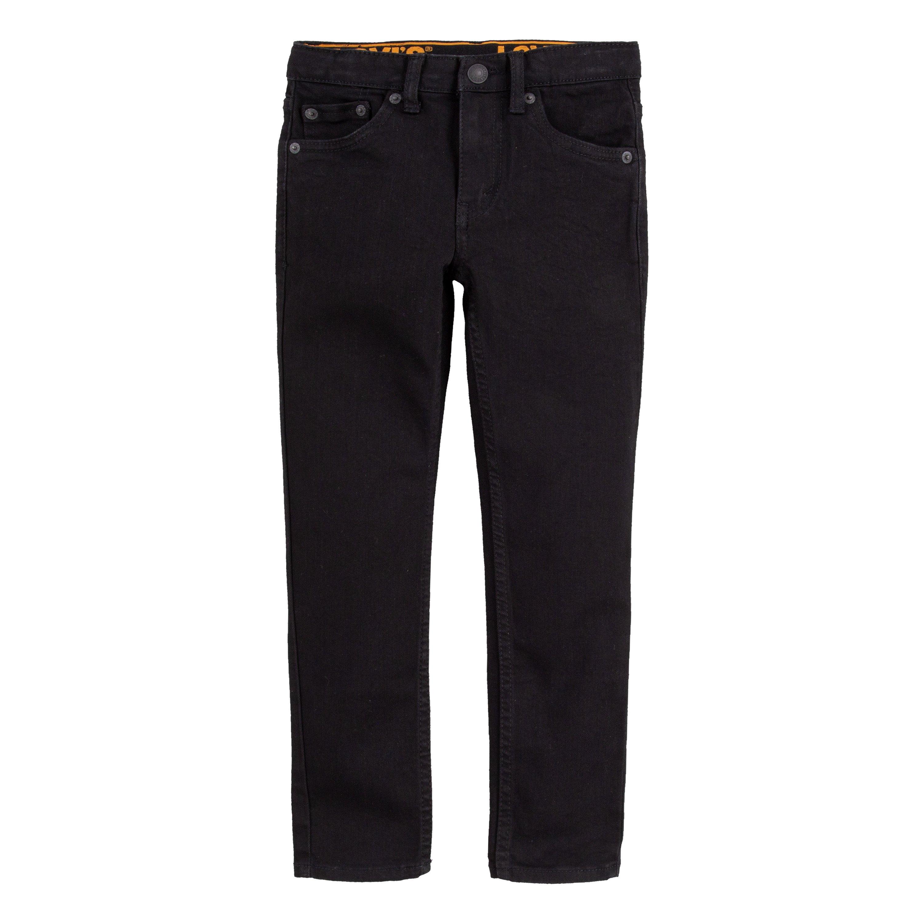 Levi's 510 Eco Performance Skinny Fit Black Wash Little Boys' Black Denim Jeans - BLACK Thumbnail View 8