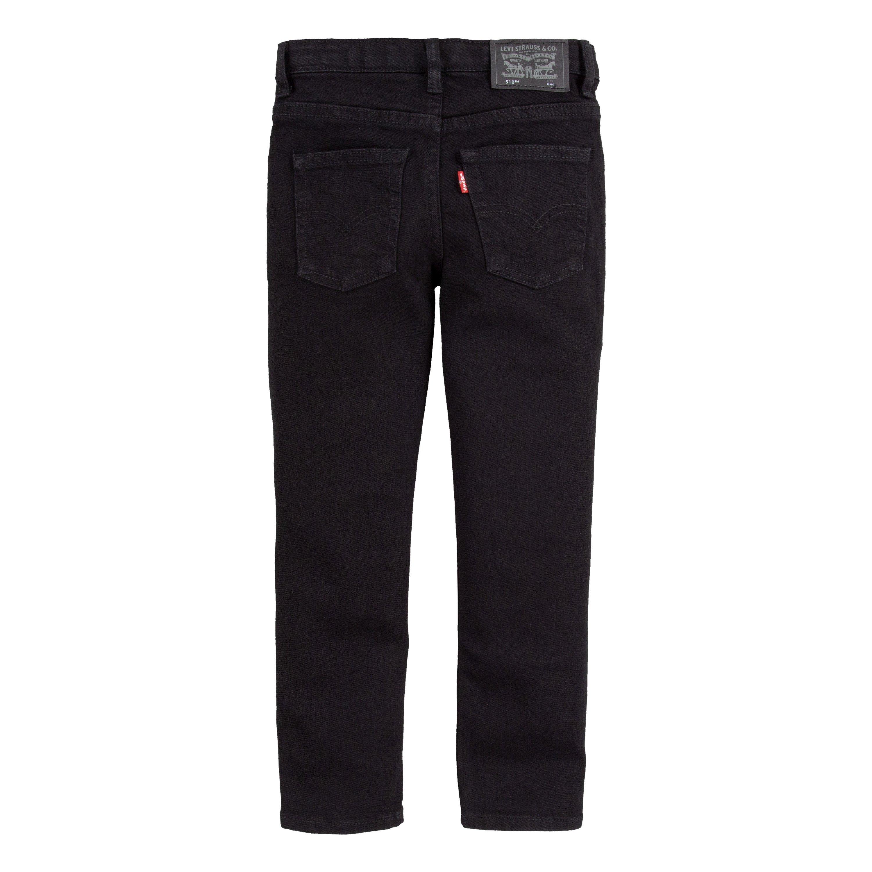 Levi's 510 Eco Performance Skinny Fit Black Wash Little Boys' Black Denim Jeans - BLACK Thumbnail View 9