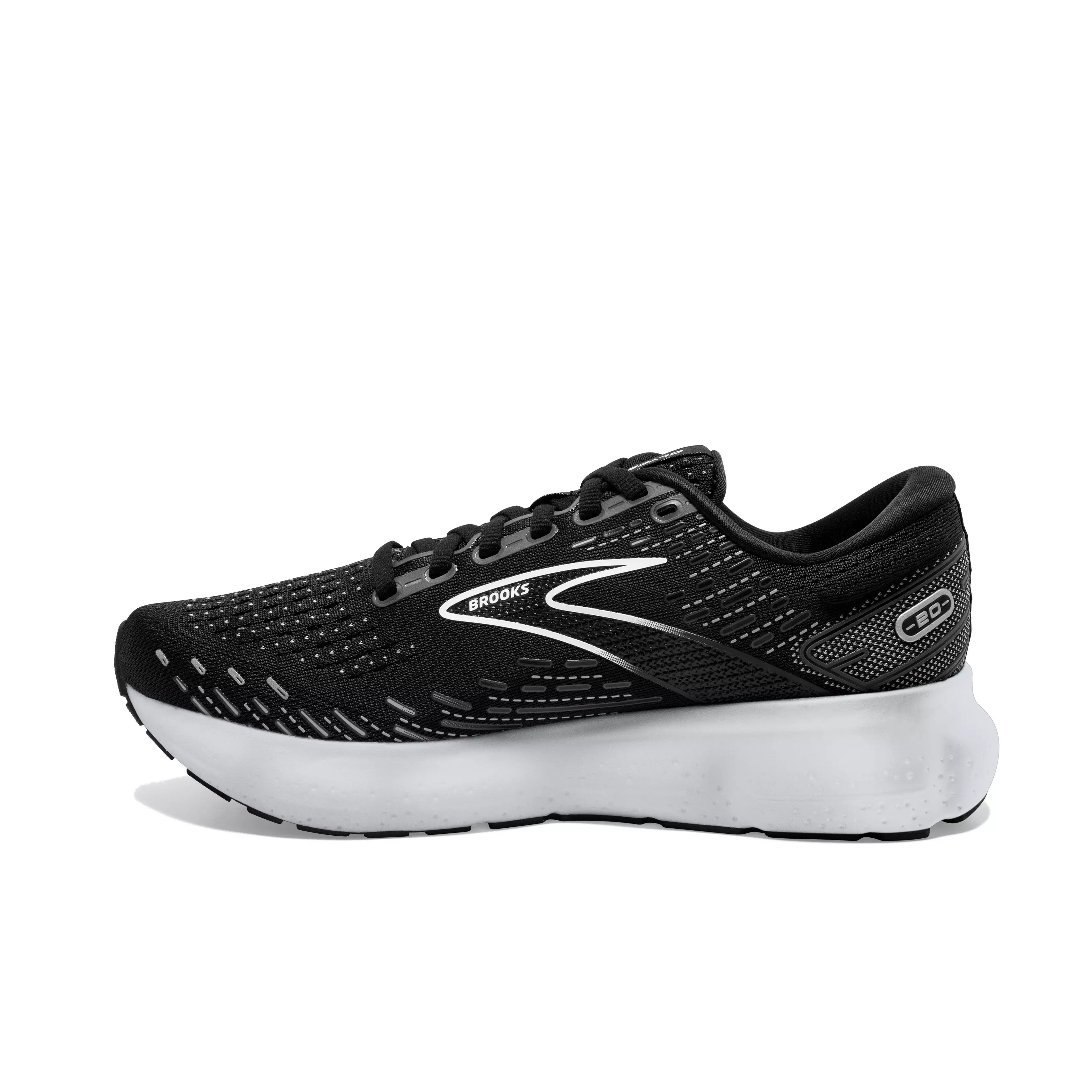 Brooks Glycerin 20 "Black/White" Women's Running Shoe - BLACK/WHITE
