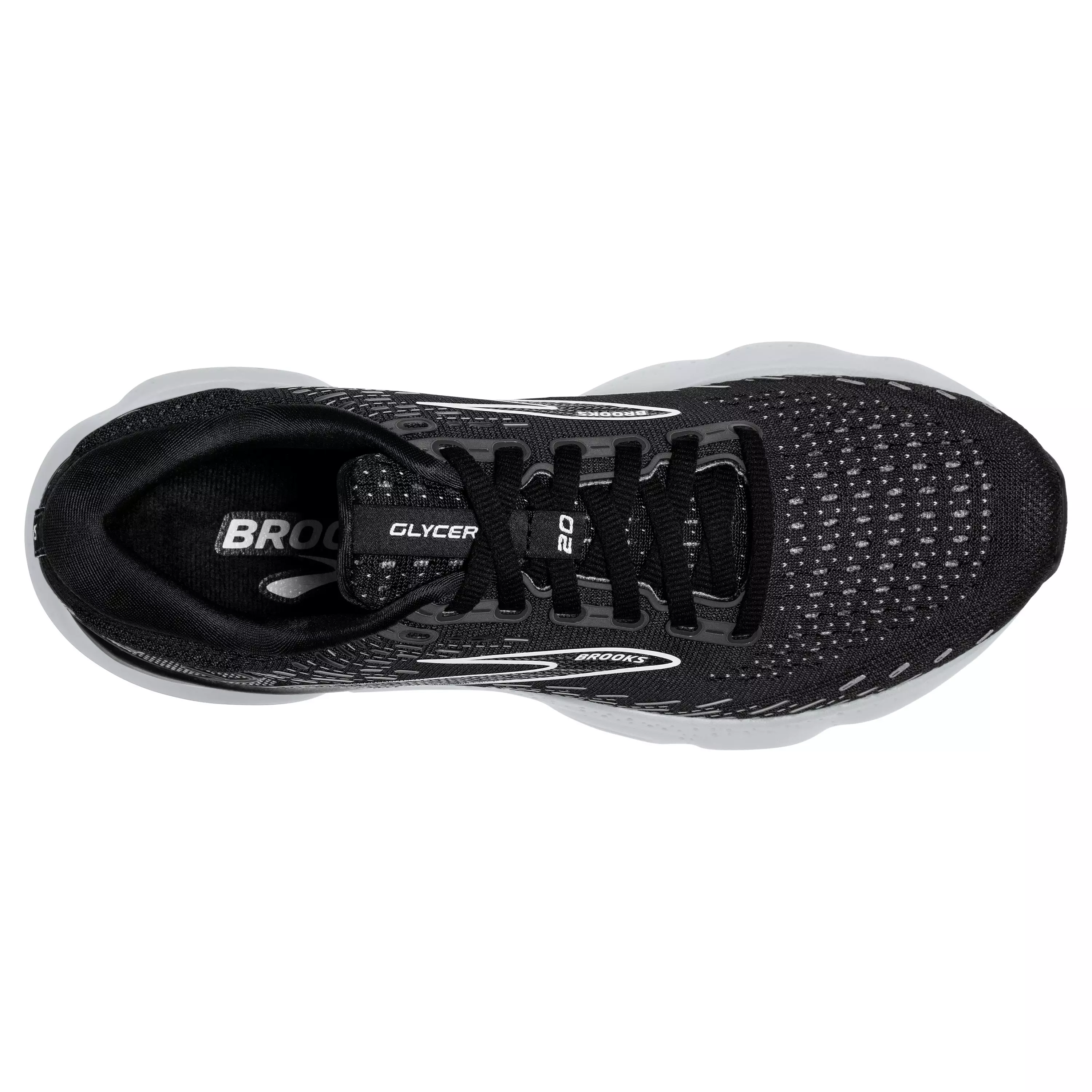 Brooks Glycerin 20 "Black/White" Women's Running Shoe - BLACK/WHITE