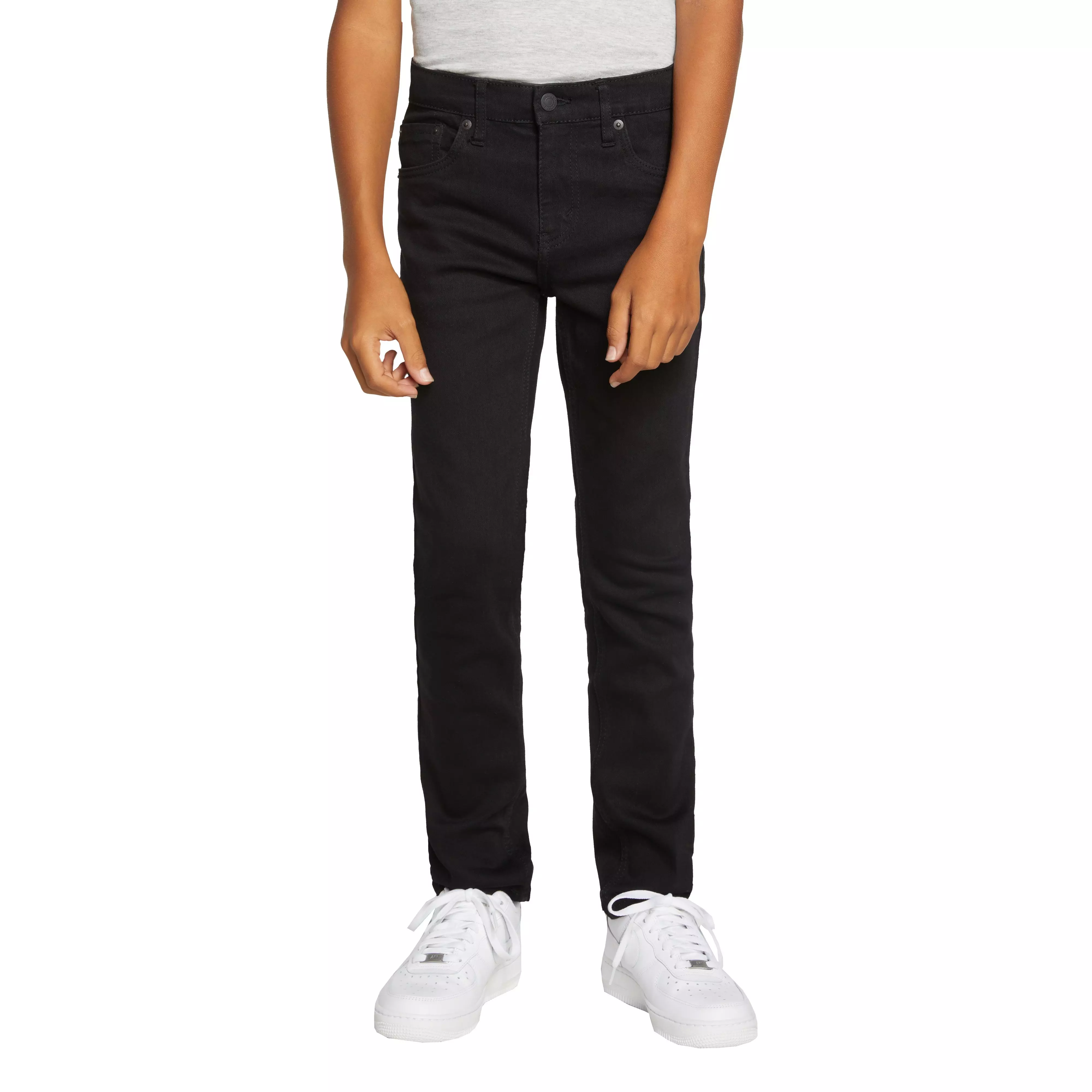 Levi's 510 Eco Performance Skinny Fit Black Wash Big Boys' Black Denim Jeans - BLACK