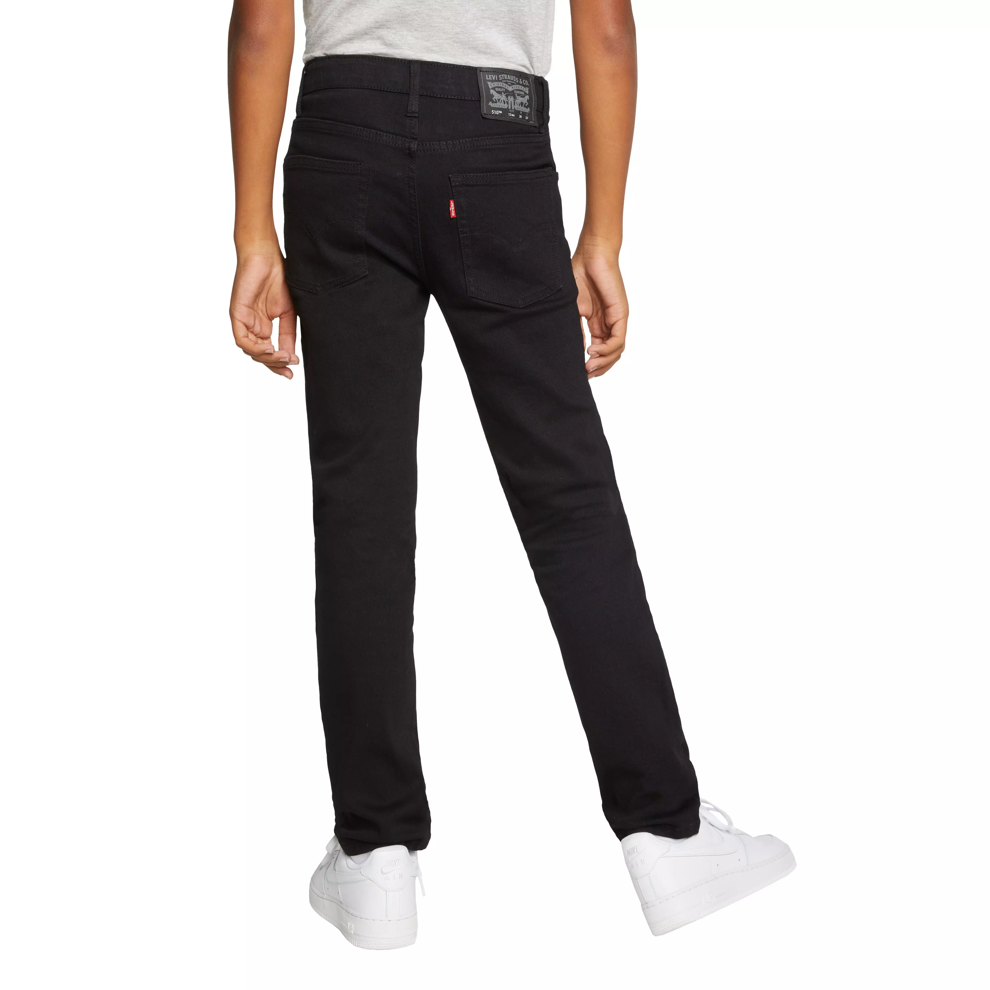 Levi's 510 Eco Performance Skinny Fit Black Wash Big Boys' Black Denim Jeans - BLACK