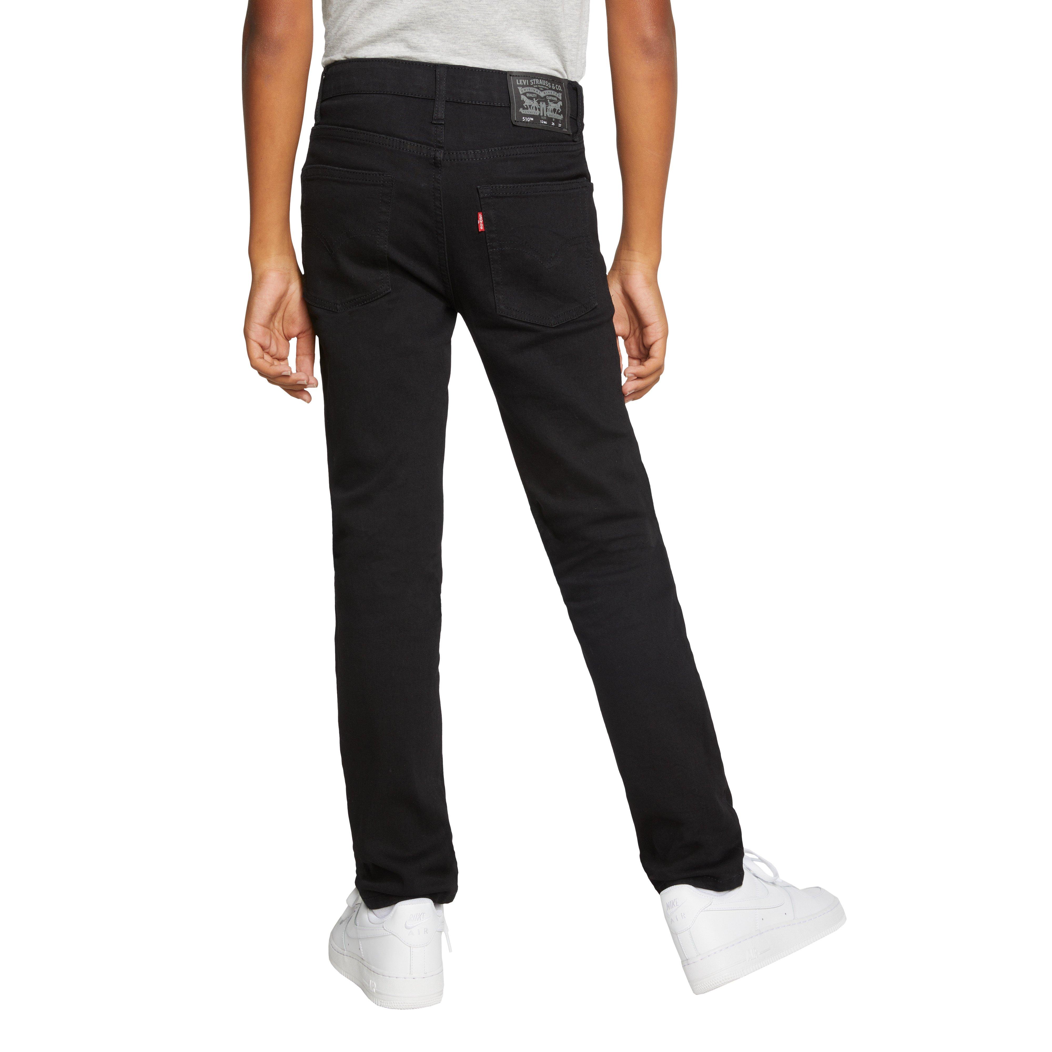 Levi's 510 Eco Performance Skinny Fit Black Wash Big Boys' Black Denim Jeans