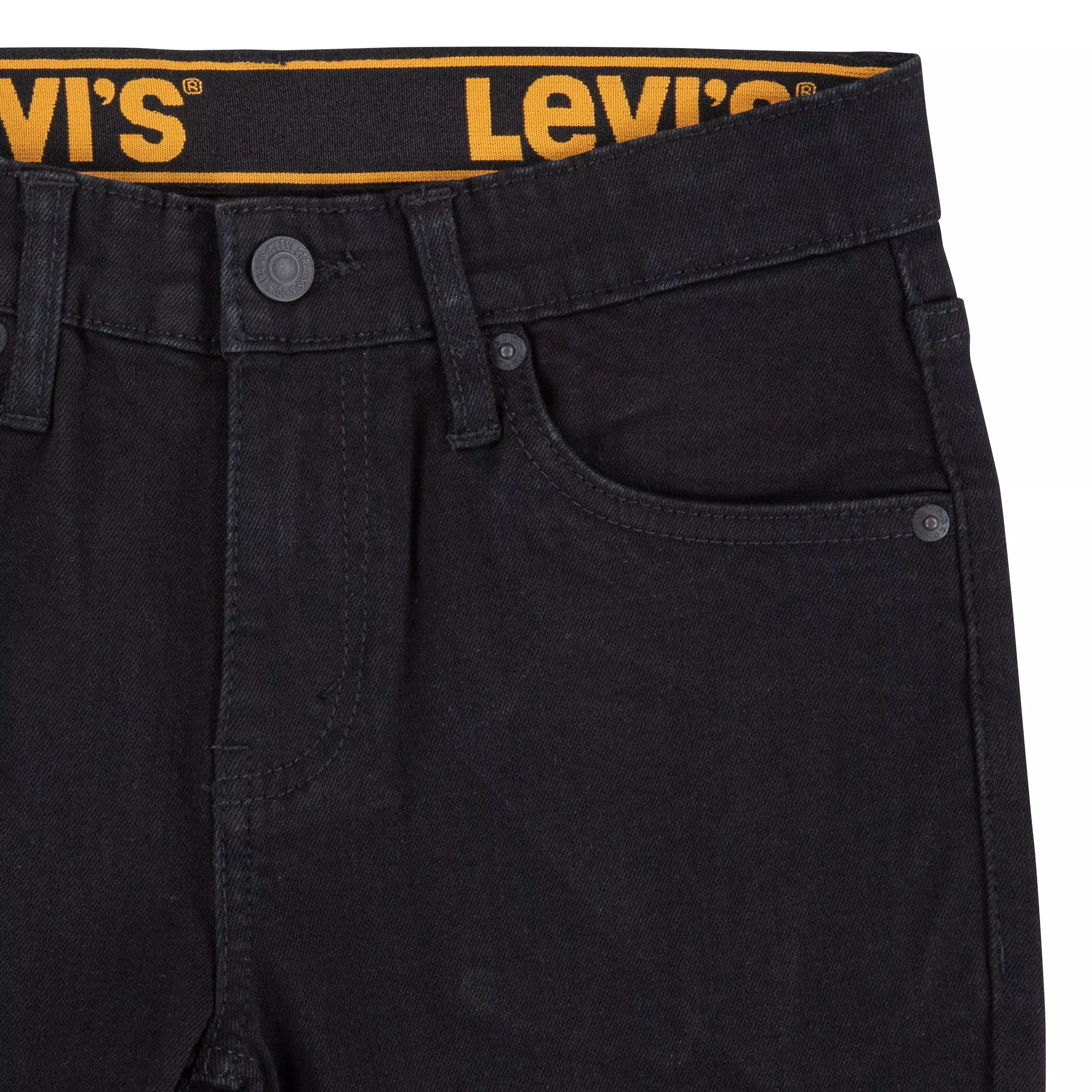 Levi's 510 Eco Performance Skinny Fit Black Wash Big Boys' Black Denim Jeans - BLACK