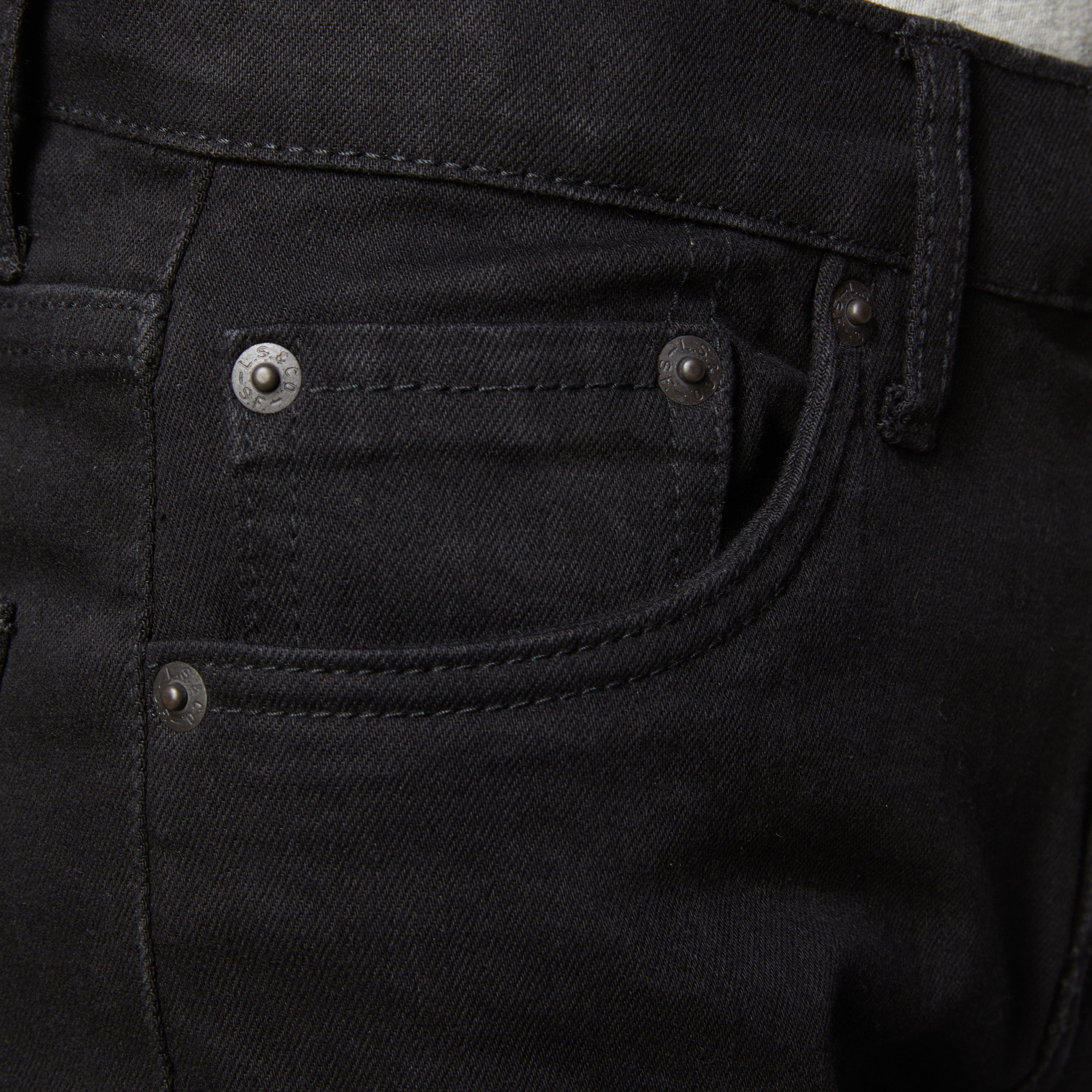 Levi's 510 Eco Performance Skinny Fit Black Wash Big Boys' Black Denim Jeans - BLACK Thumbnail View 4