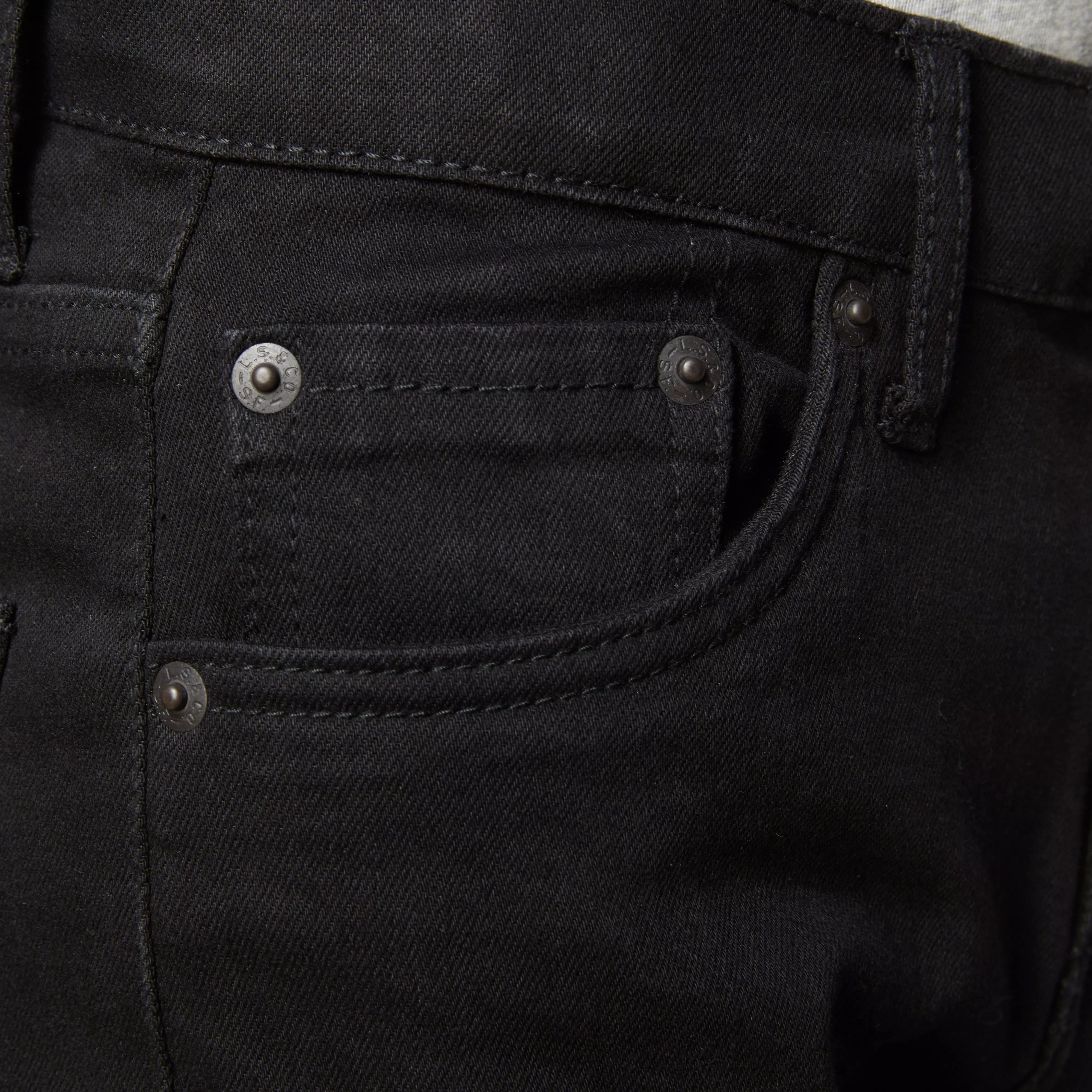 Levi's 510 Eco Performance Skinny Fit Black Wash Big Boys' Black Denim Jeans - BLACK