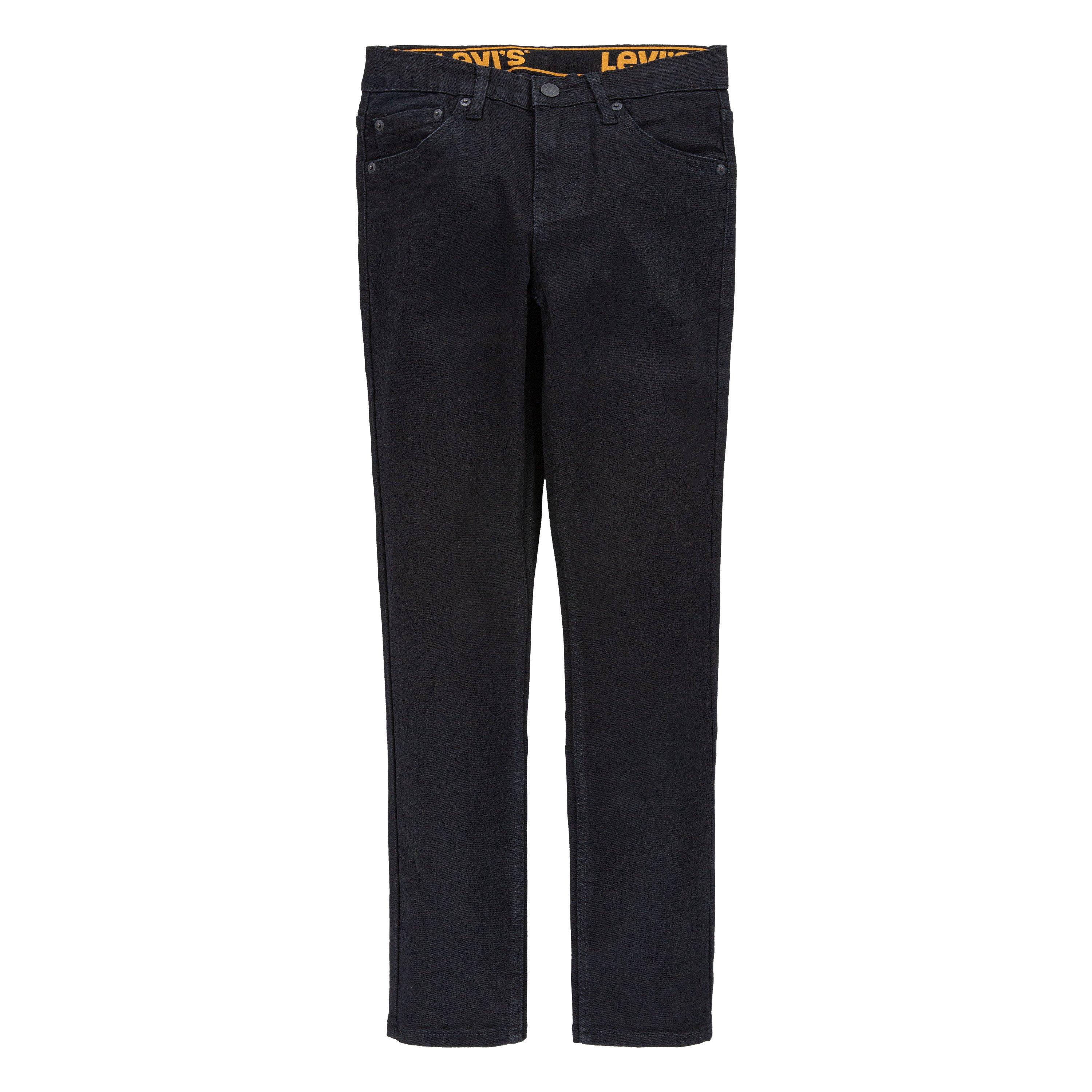 Levi's 510 Eco Performance Skinny Fit Black Wash Big Boys' Black Denim Jeans - BLACK Thumbnail View 7
