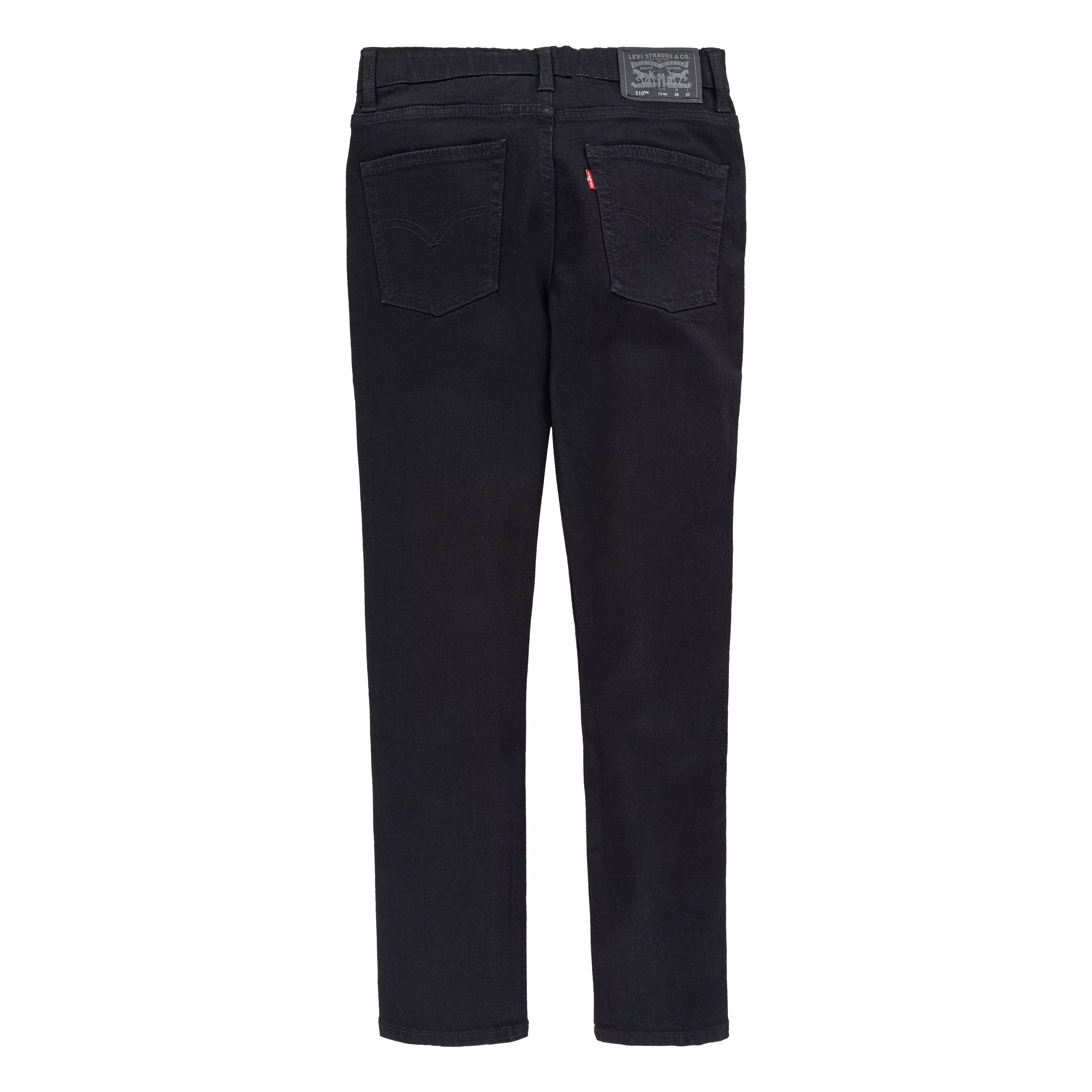 Levi's Big Boys' 510 Eco Performance Skinny Fit Black Wash Black Denim Jeans - BLACK