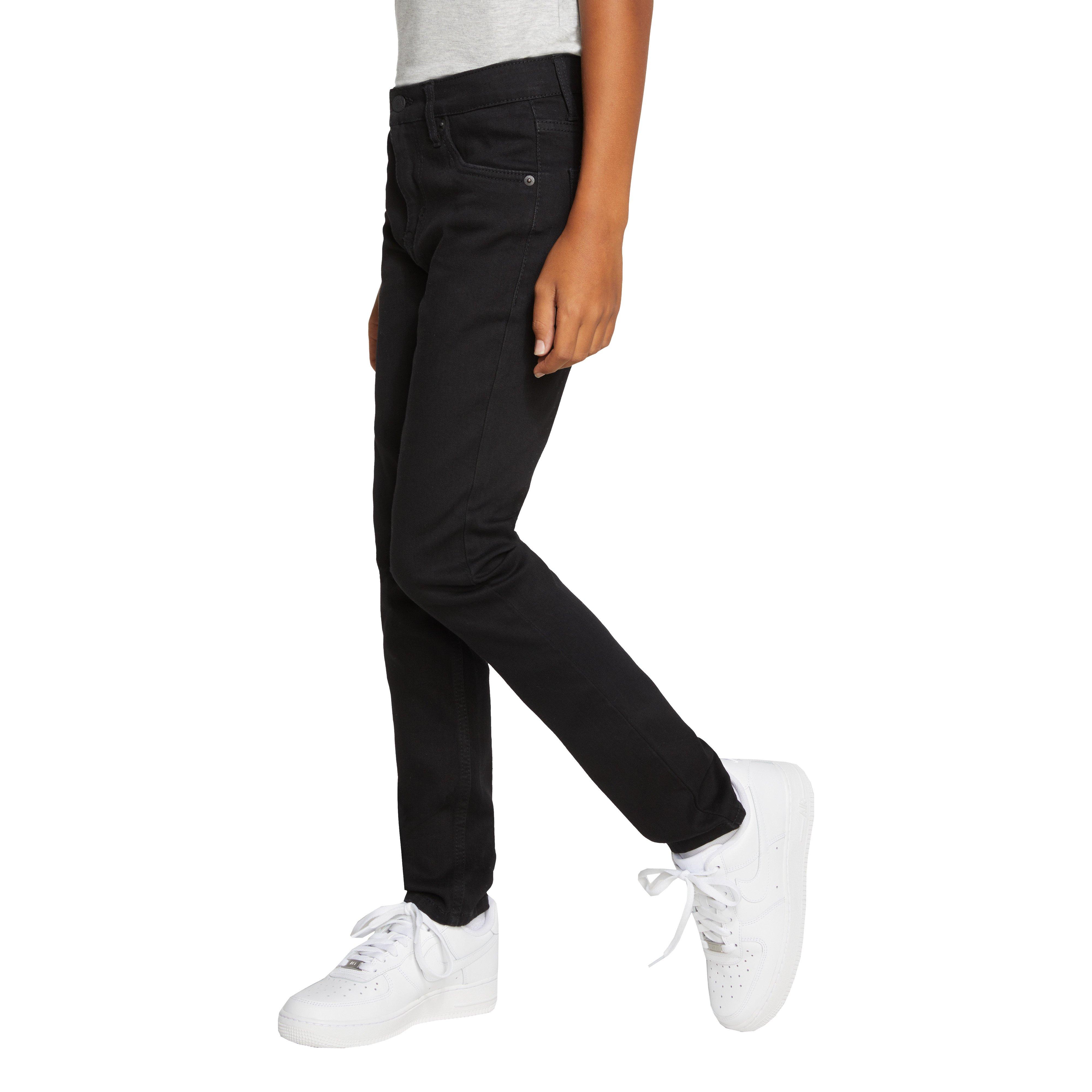 Levi's 510 Eco Performance Skinny Fit Black Wash Big Boys' Black Denim Jeans - BLACK Thumbnail View 9