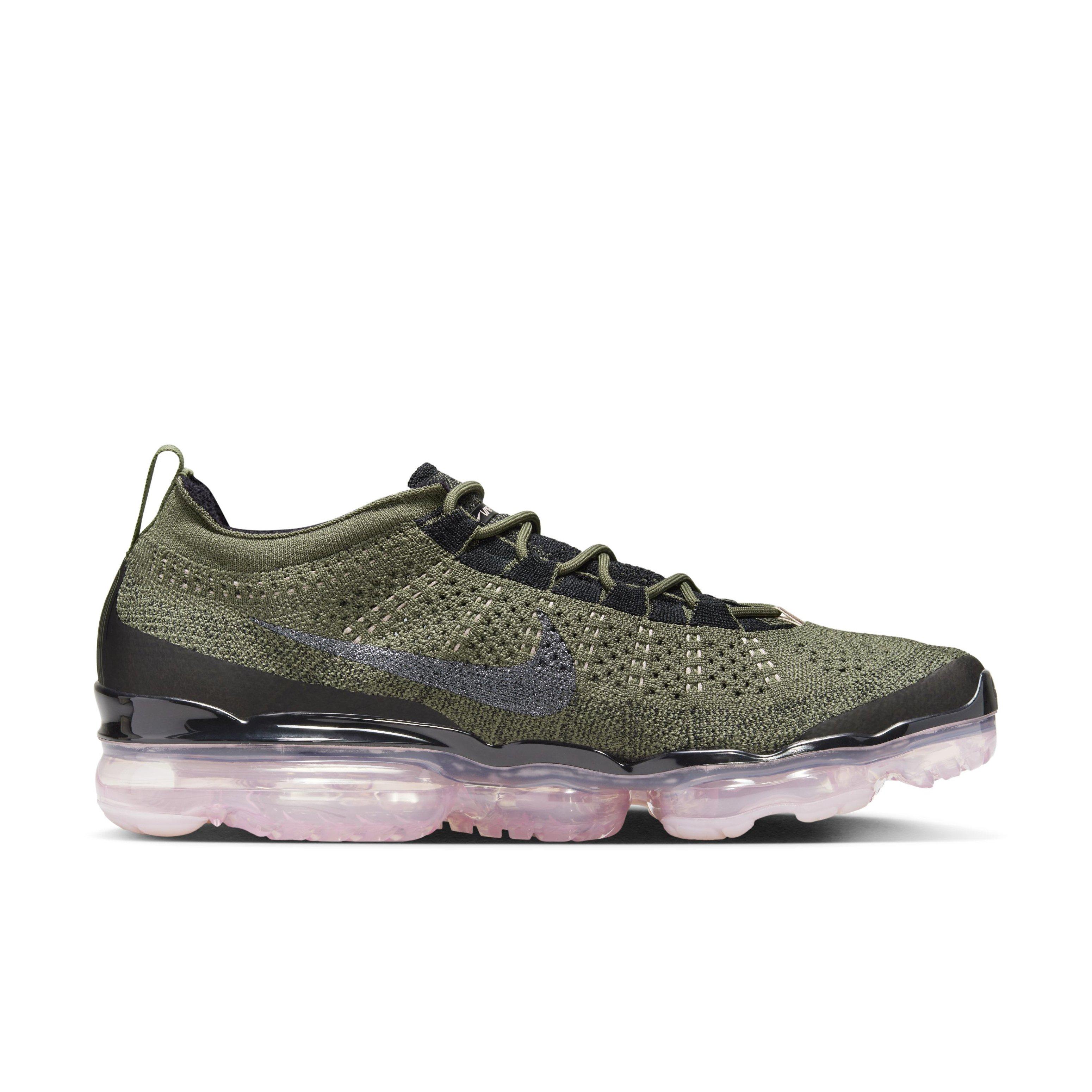 Nike Air VaporMax 2023 Flyknit "Medium Olive/Pink Oxford/Black/Black" Men's Shoe - MD OLIVE/PINK/BLACK/BLACK Thumbnail View 1