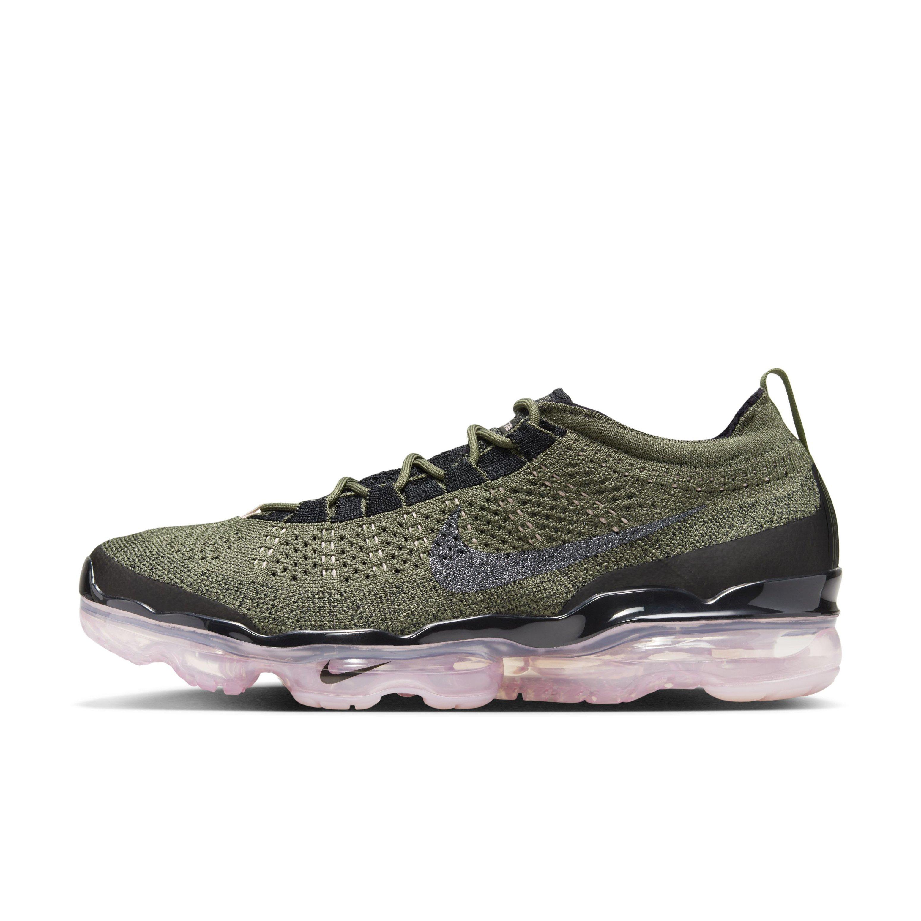 Nike Air VaporMax 2023 Flyknit "Medium Olive/Pink Oxford/Black/Black" Men's Shoe - MD OLIVE/PINK/BLACK/BLACK Thumbnail View 2