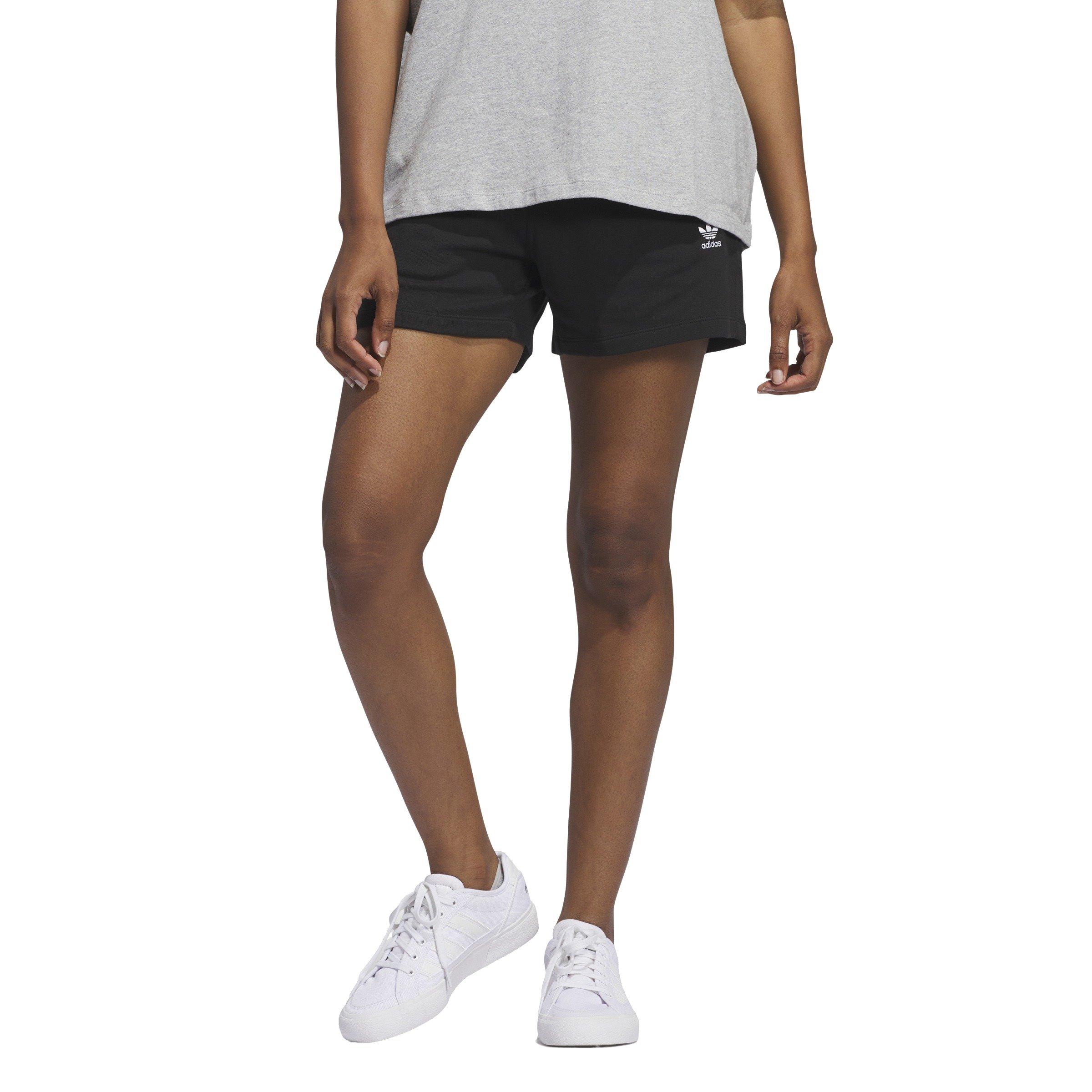 adidas Originals Women's Essentials French Terry Shorts -Black - BLACK