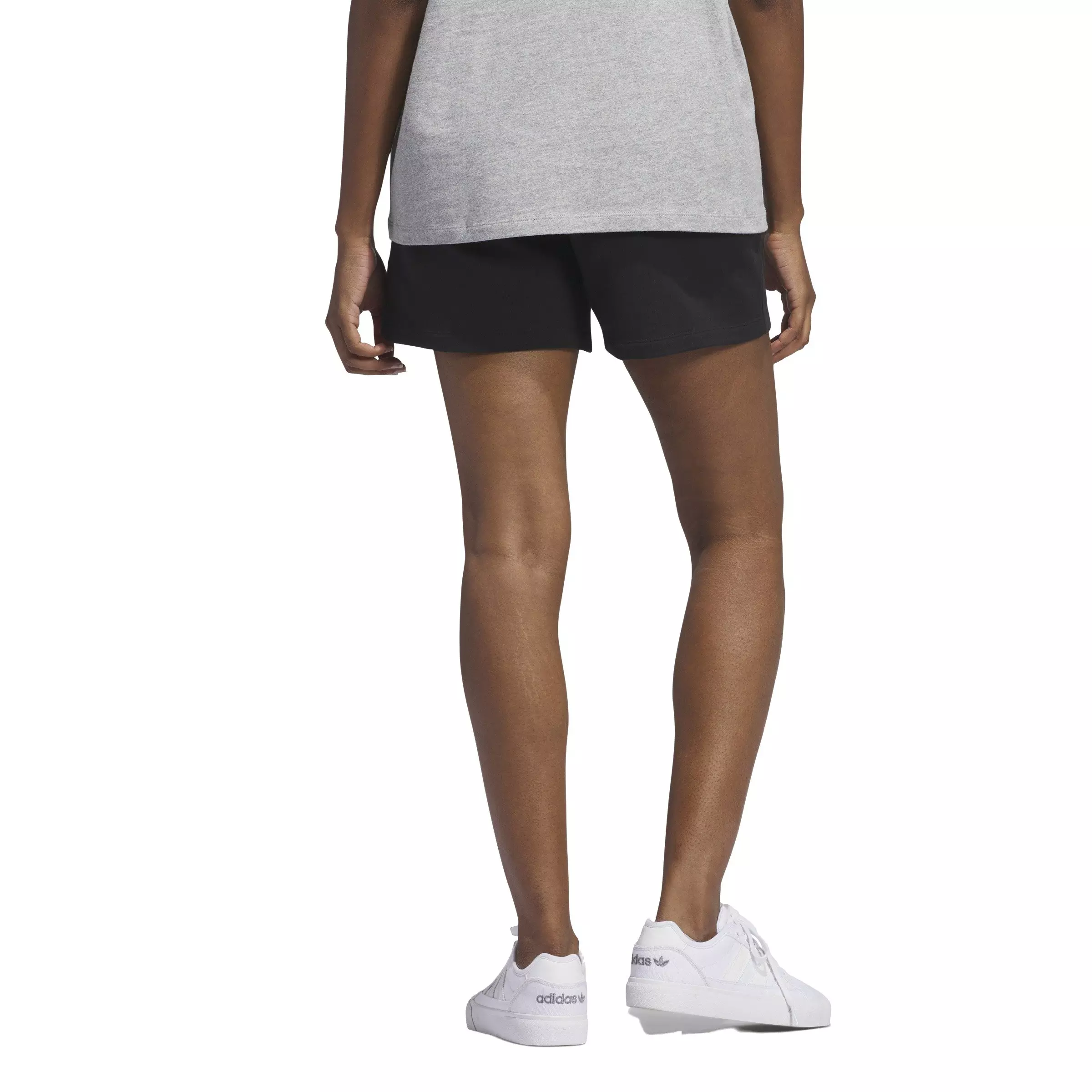 adidas Originals Women's Essentials French Terry Shorts -Black - BLACK